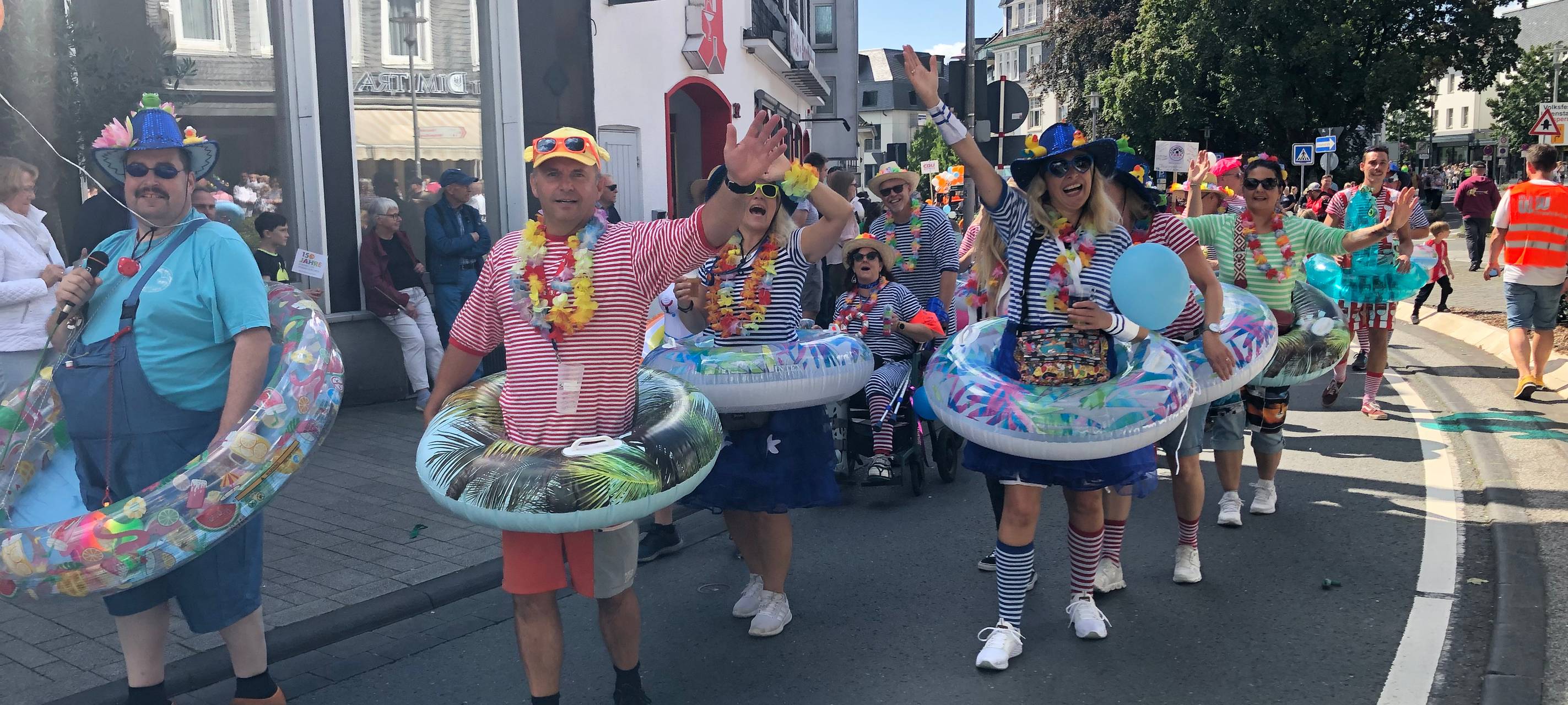 Festumzug zum Stadtjubiläum in Wermelskirchen