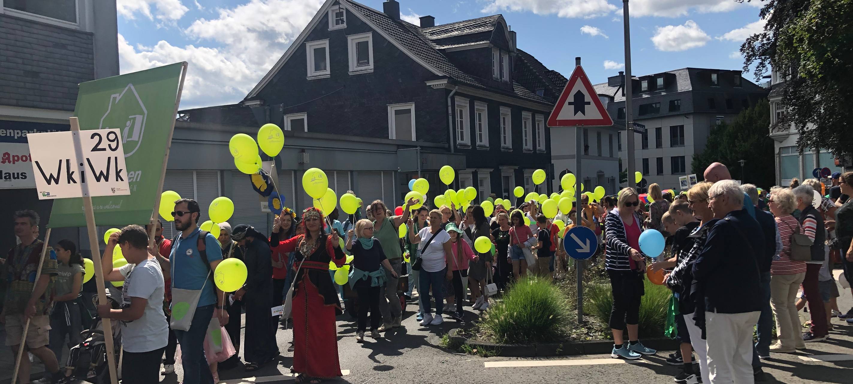 Festumzug zum Stadtjubiläum in Wermelskirchen