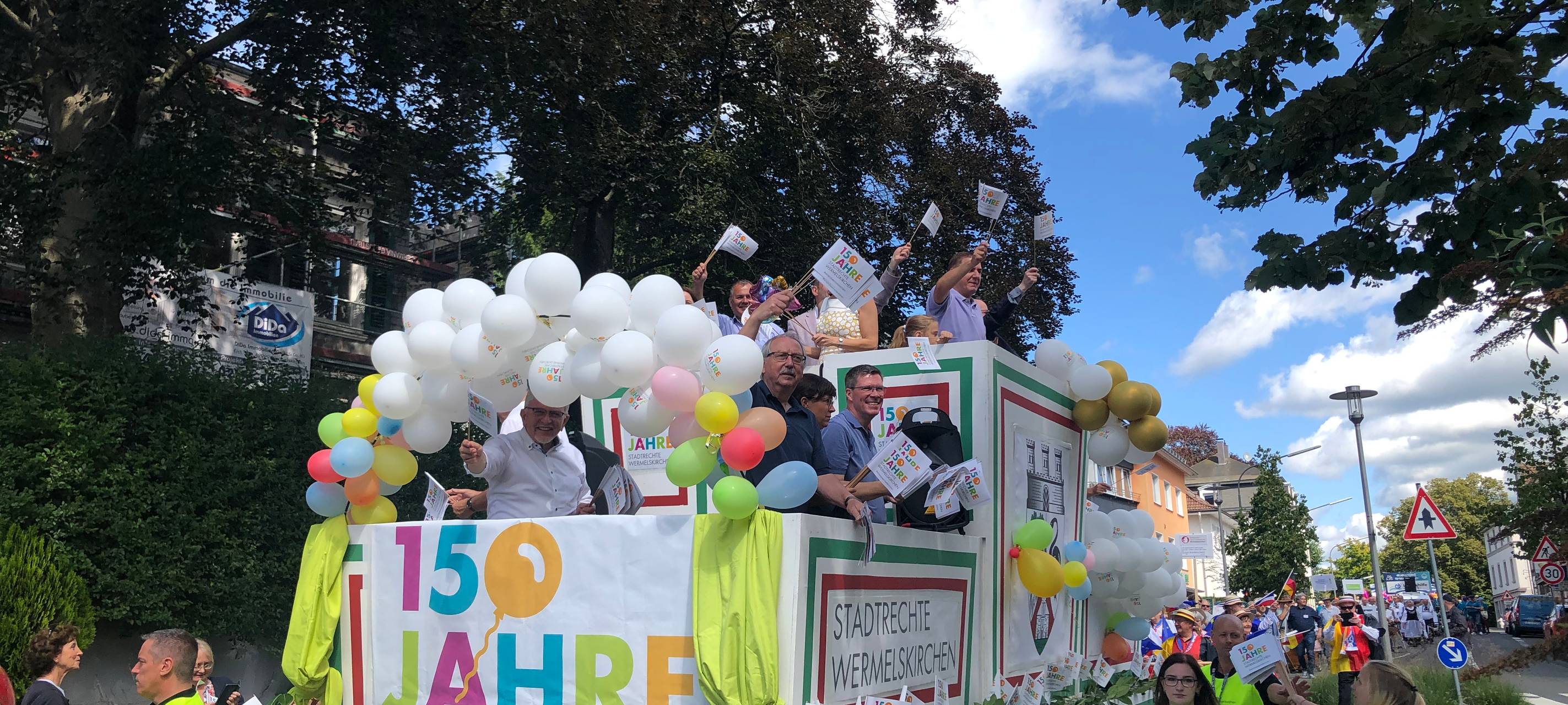 Festumzug zum Stadtjubiläum in Wermelskirchen