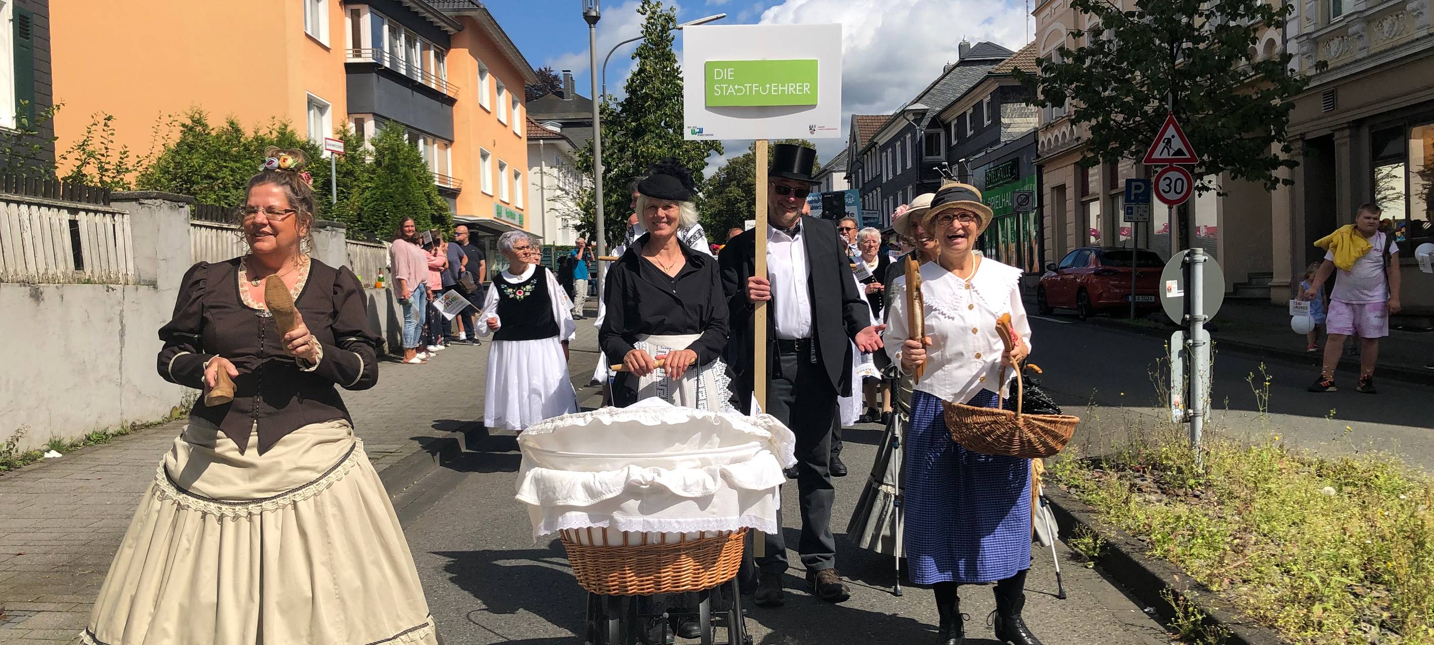 Festumzug zum Stadtjubiläum in Wermelskirchen