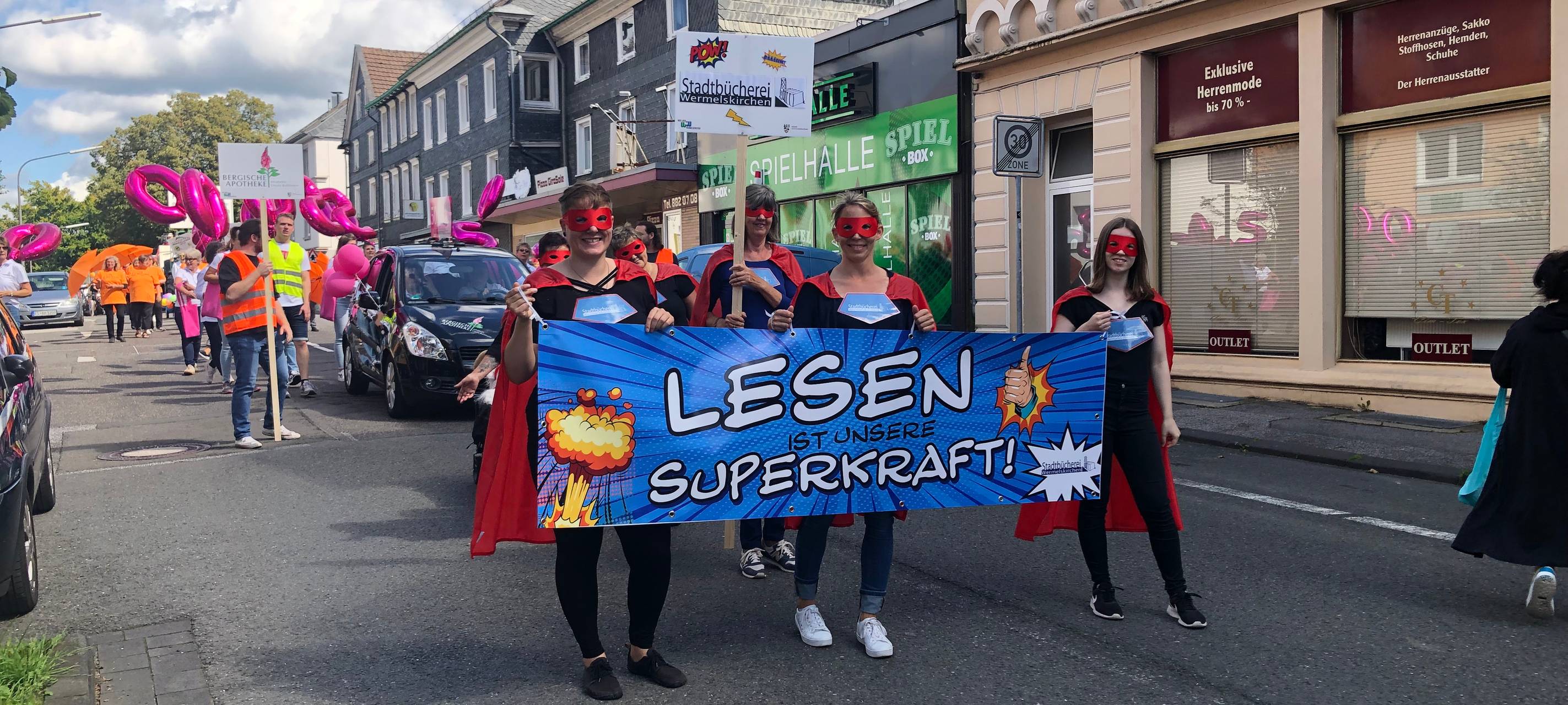 Festumzug zum Stadtjubiläum in Wermelskirchen