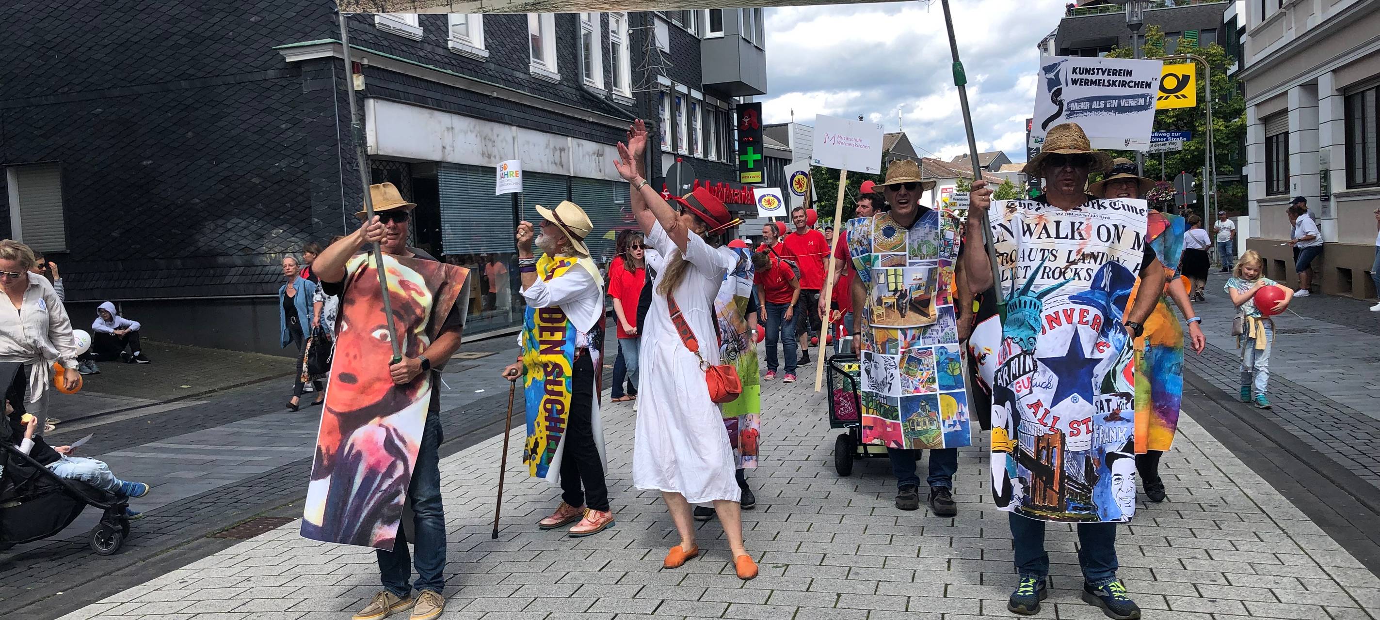 Festumzug zum Stadtjubiläum in Wermelskirchen
