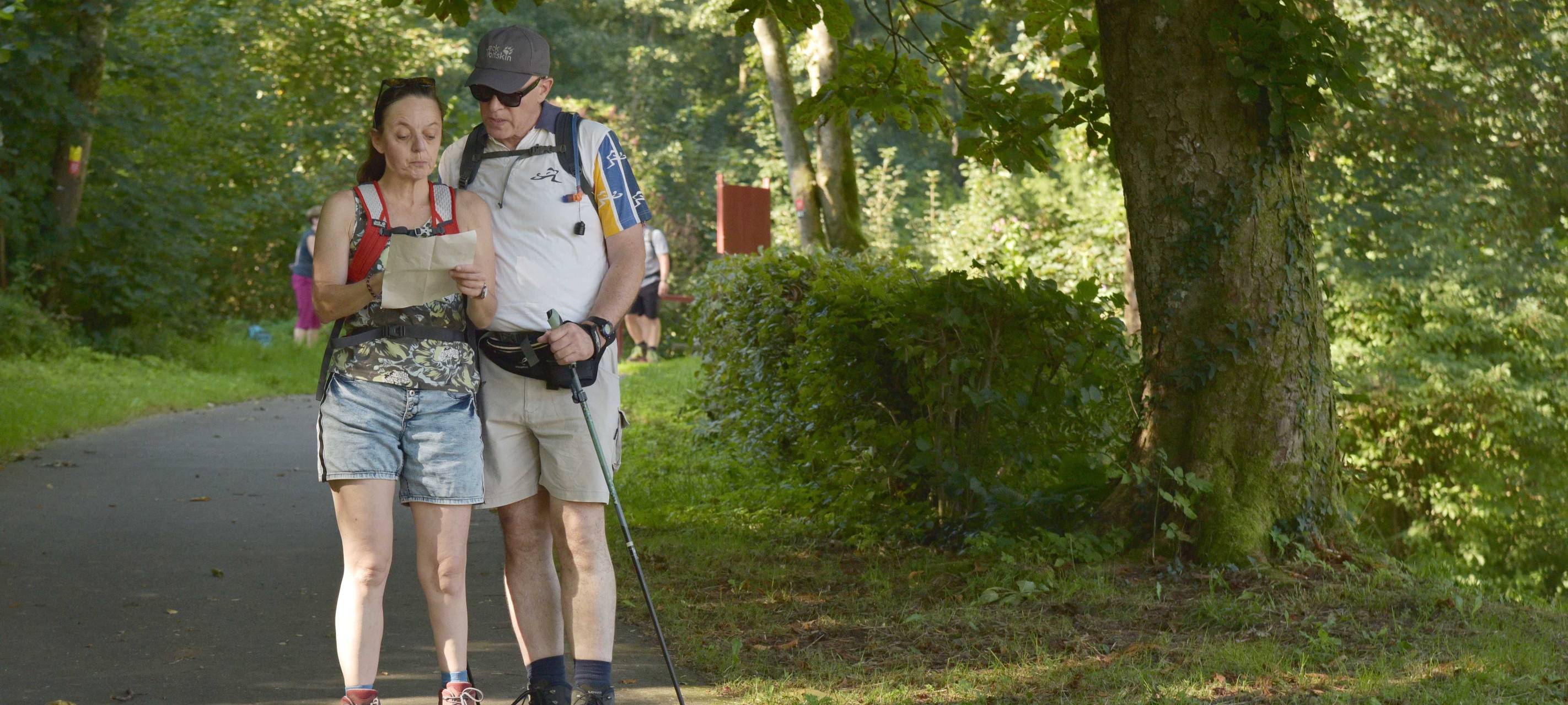 Sonne satt beim Radio Berg Wandertag