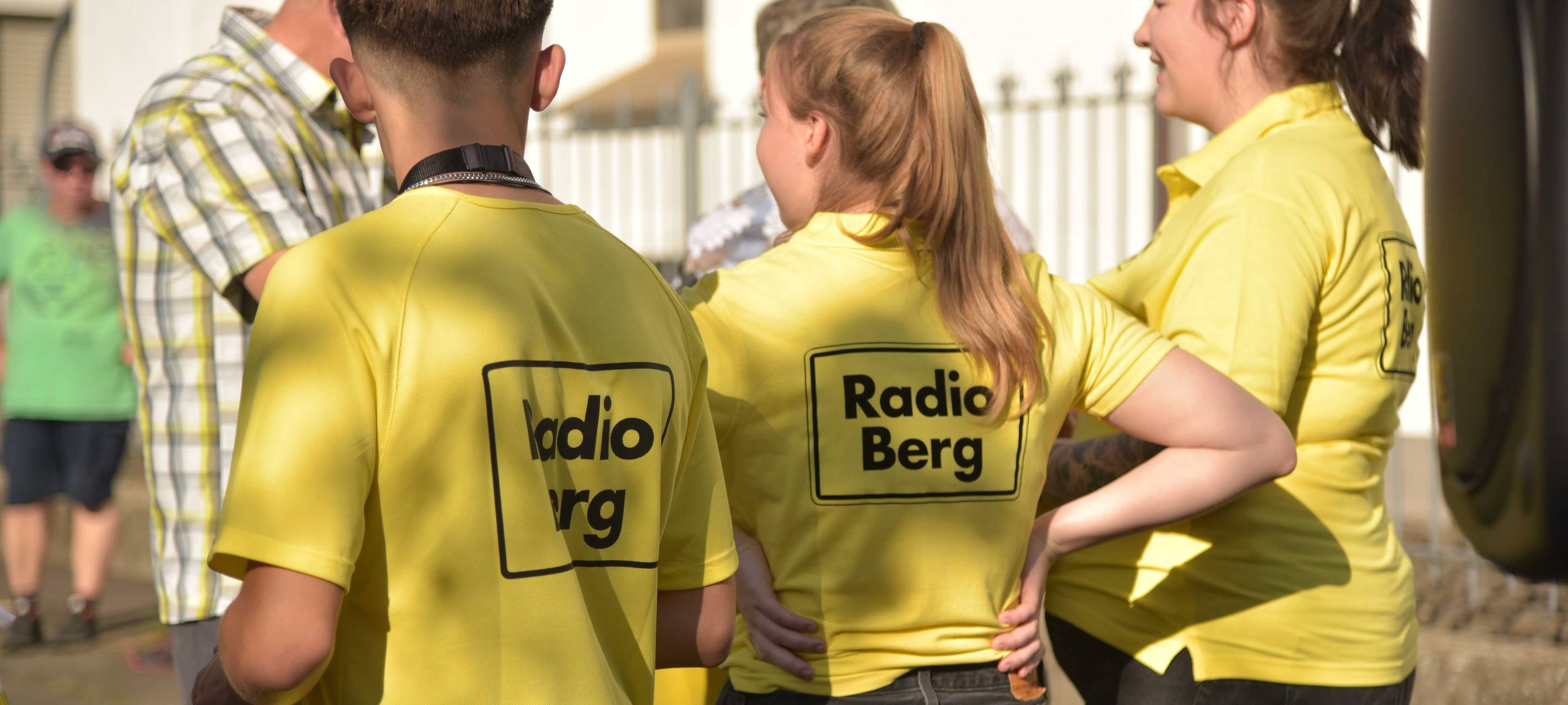Sonne satt beim Radio Berg Wandertag