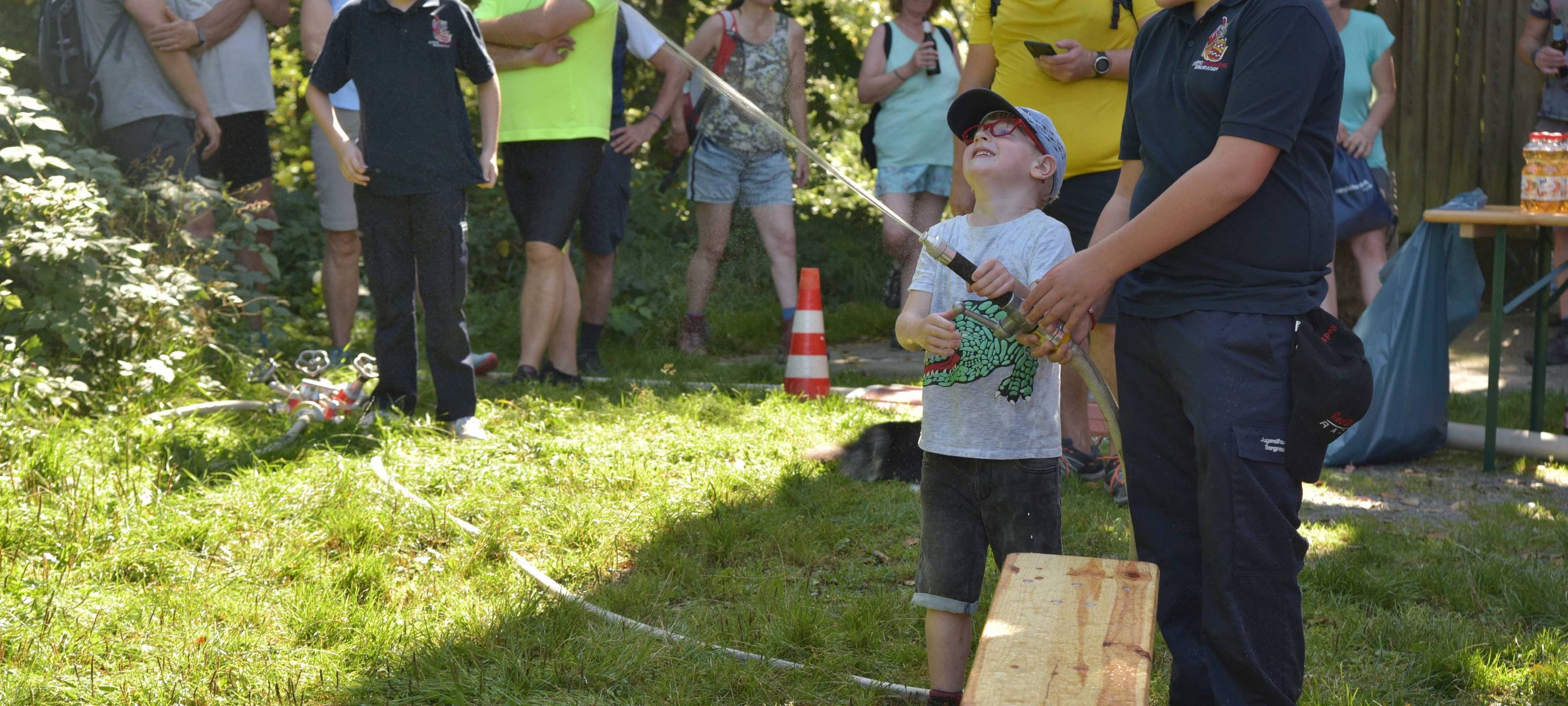 Sonne satt beim Radio Berg Wandertag
