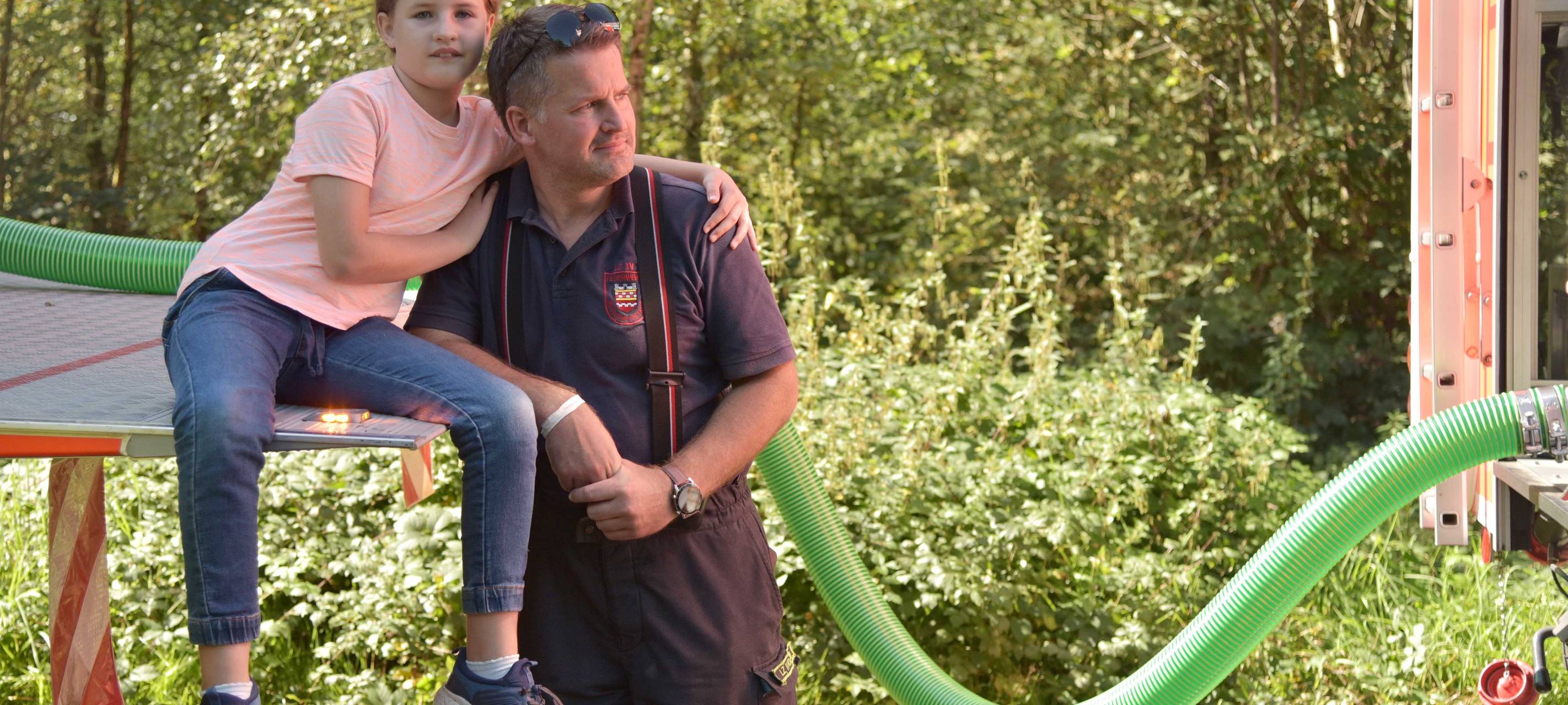 Sonne satt beim Radio Berg Wandertag