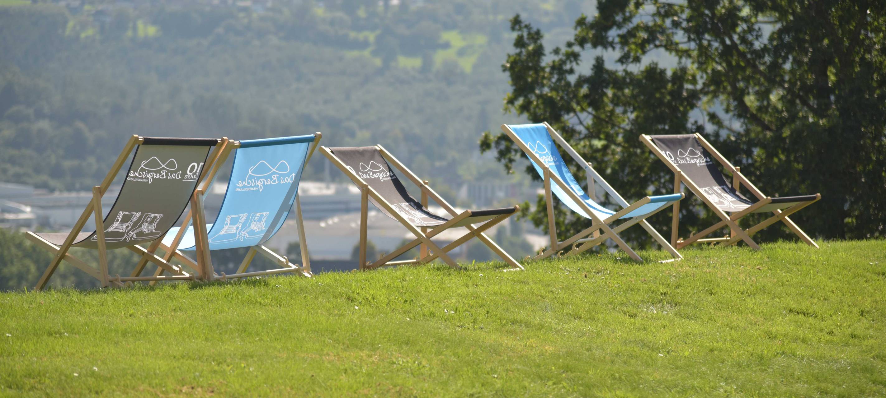 Sonne satt beim Radio Berg Wandertag