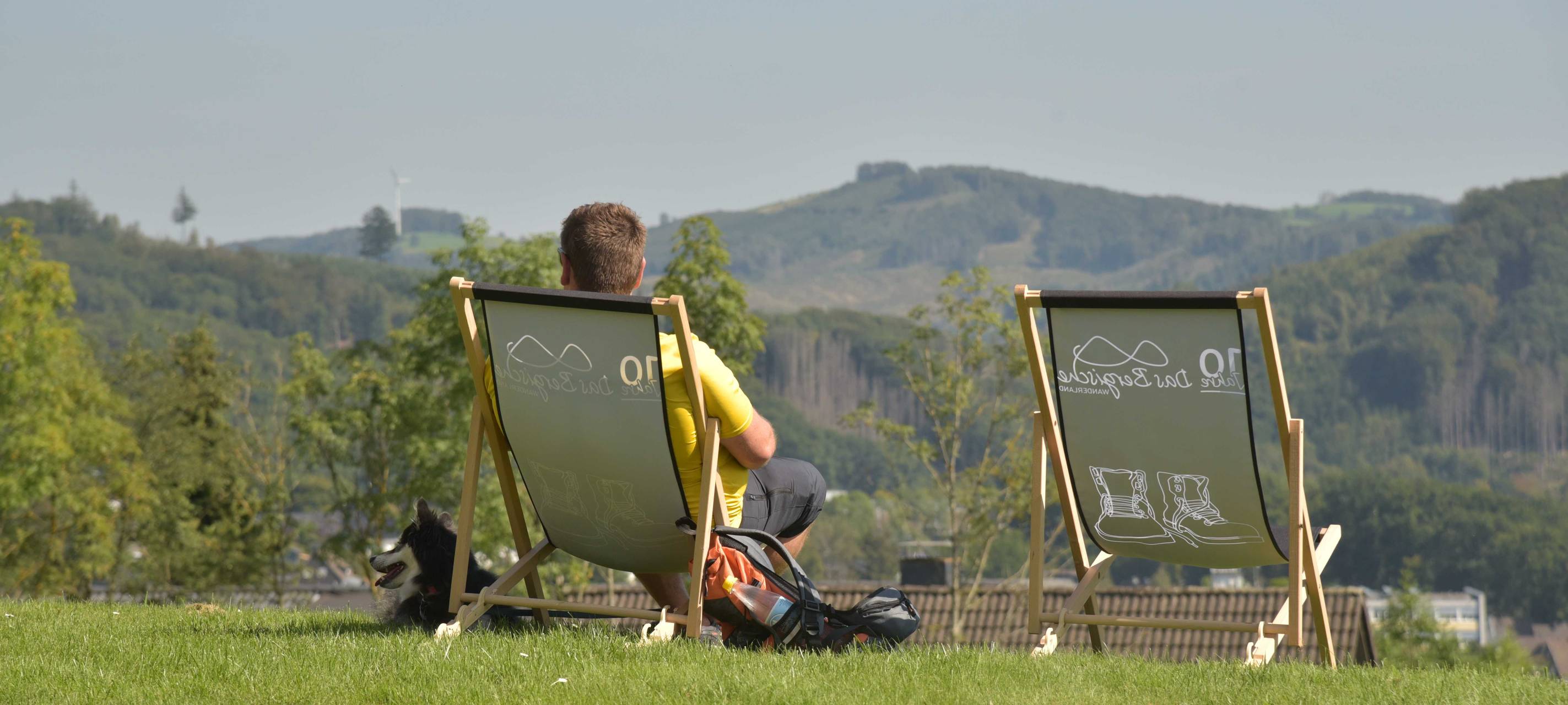 Sonne satt beim Radio Berg Wandertag