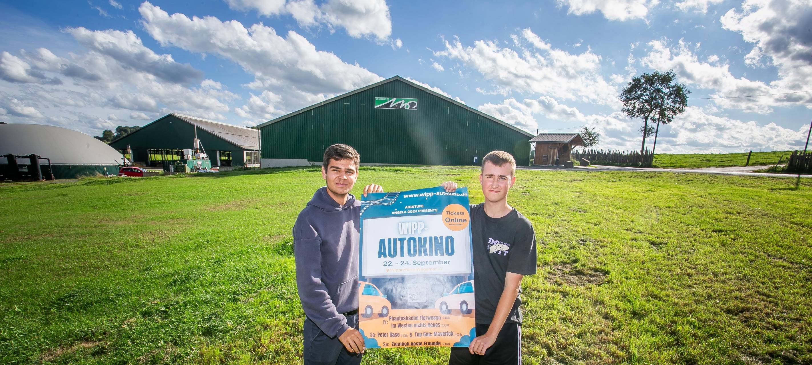 Autokino auf Bauernhof in Wipperfürth