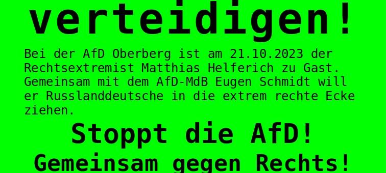 AfD-Besuch: Protestkundgebung in Gummersbach