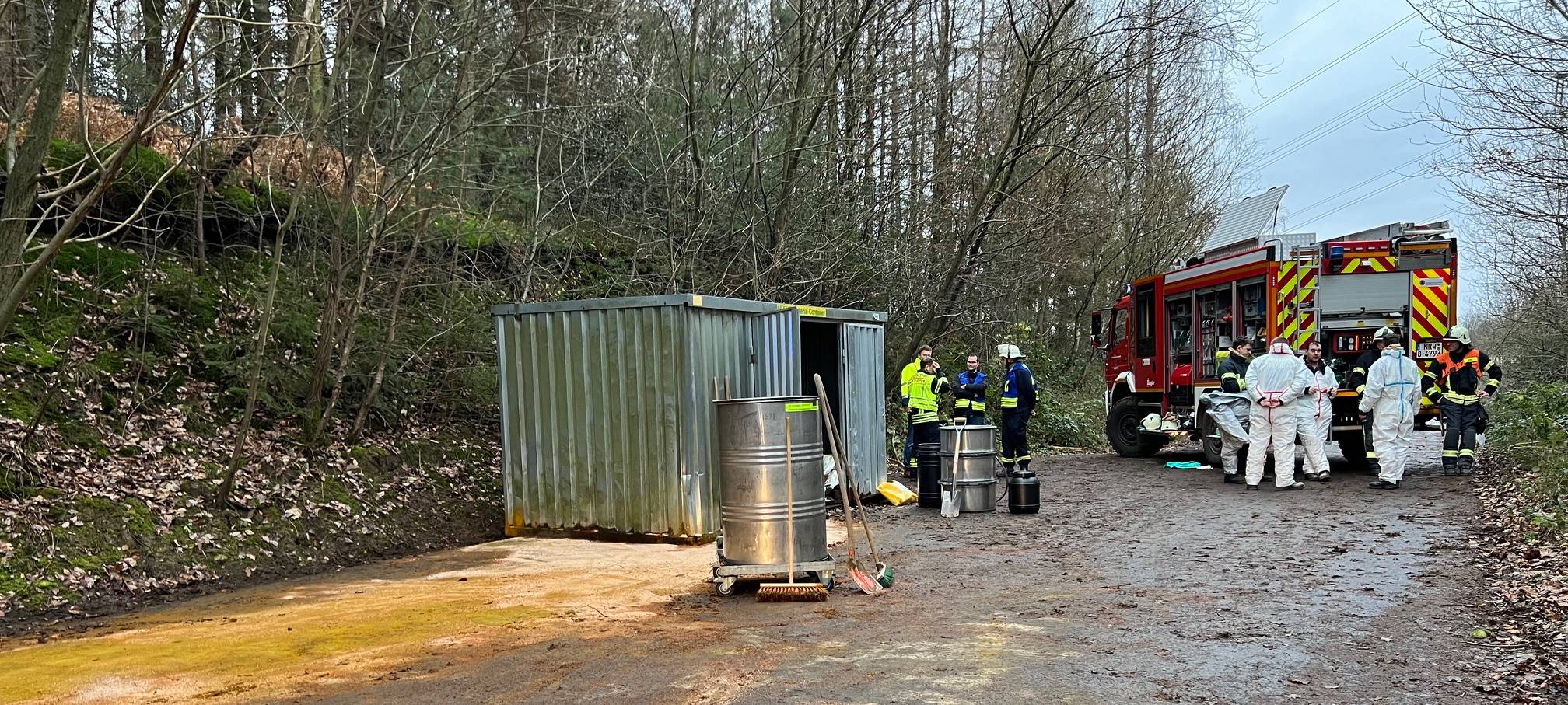Großeinsatz in Overath-Steinenbrück