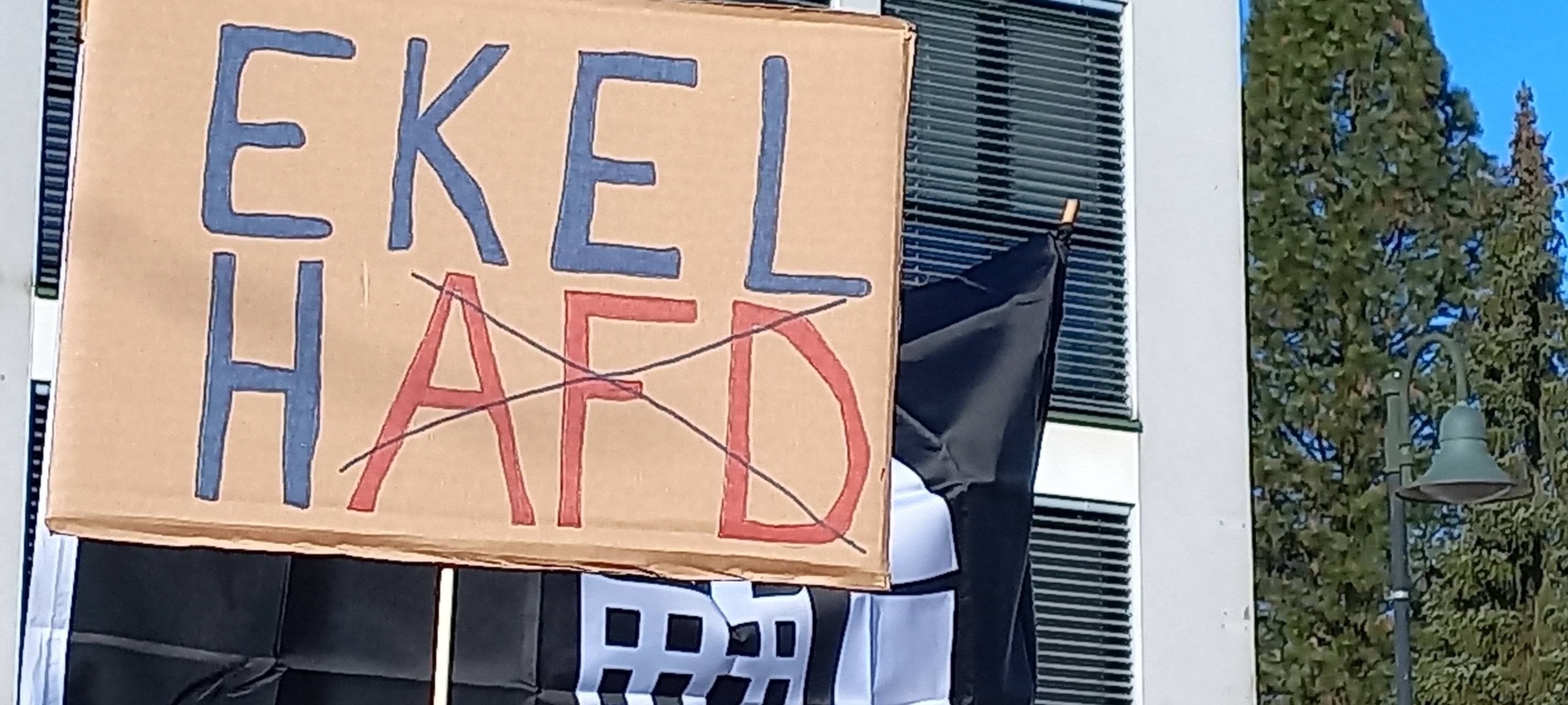 Friedliche Demonstrationen gegen Rechts