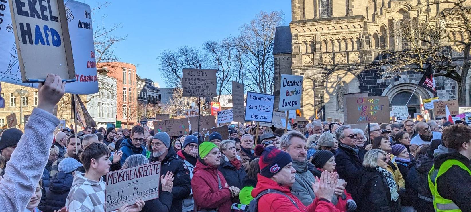 Demo gegen AfD-Veranstaltung in Leichlingen