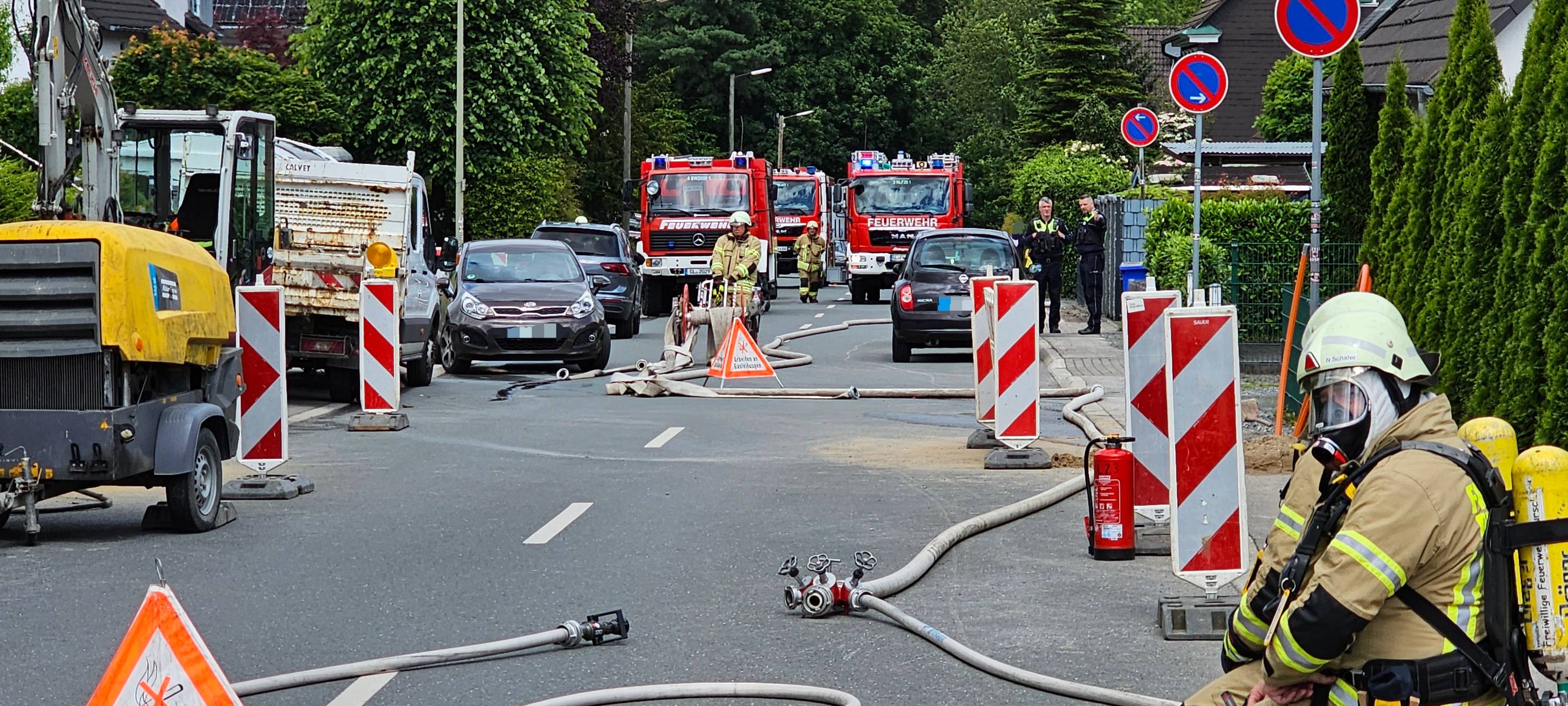 Burscheid: Großeinsatz wegen beschädigter Gasleitung