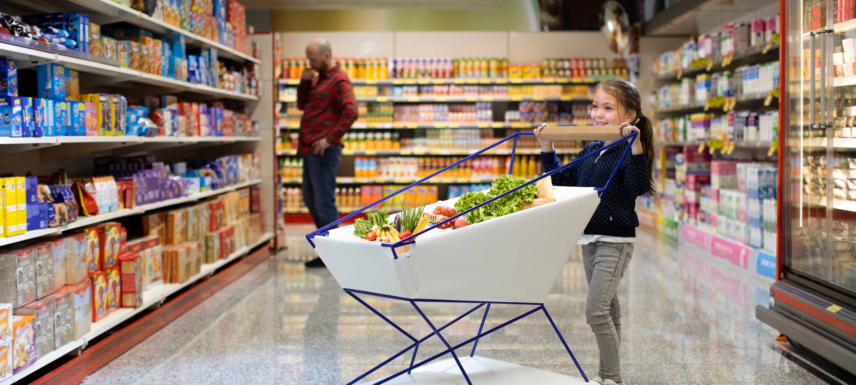 Selbstbremsende Einkaufswagen