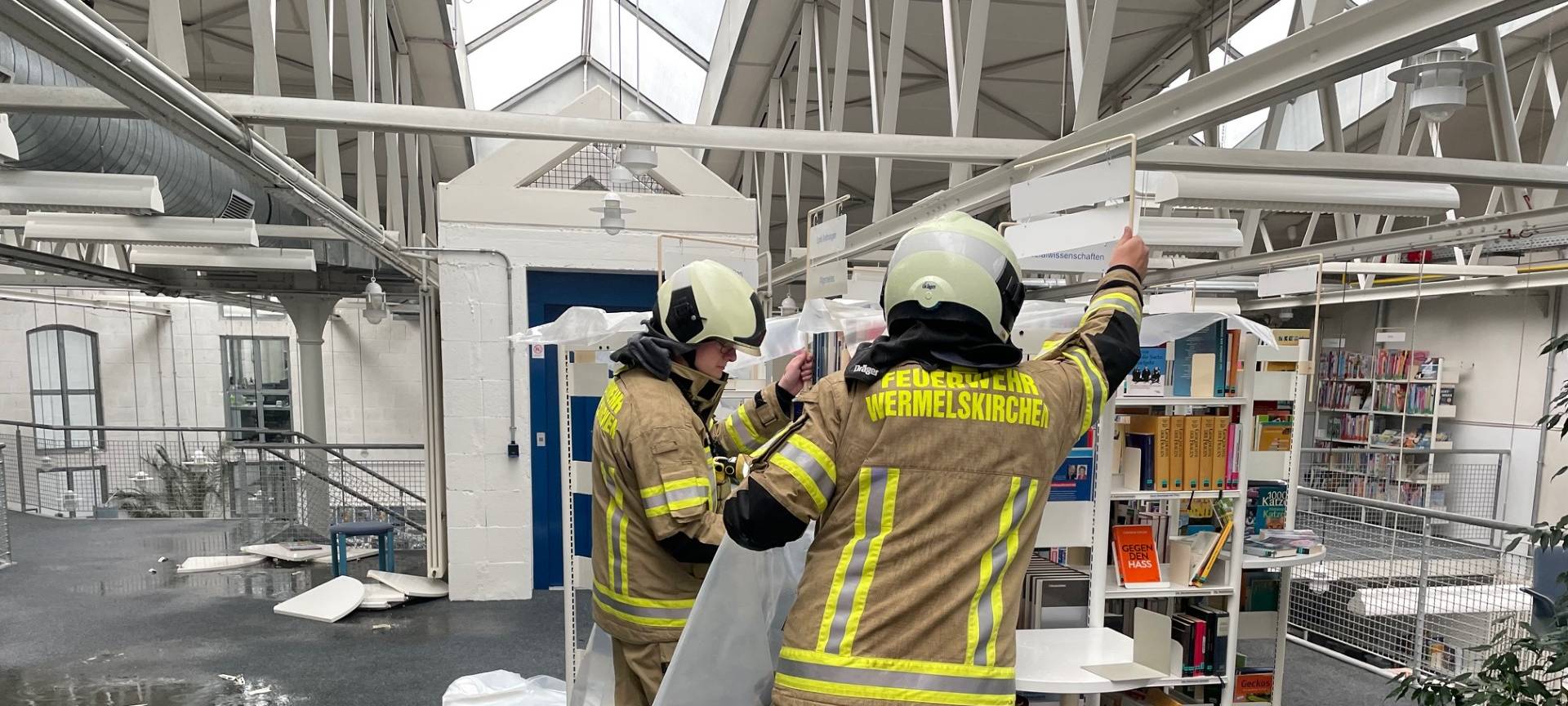 Brand in Kattwinkelscher Fabrik in Wermelskirchen