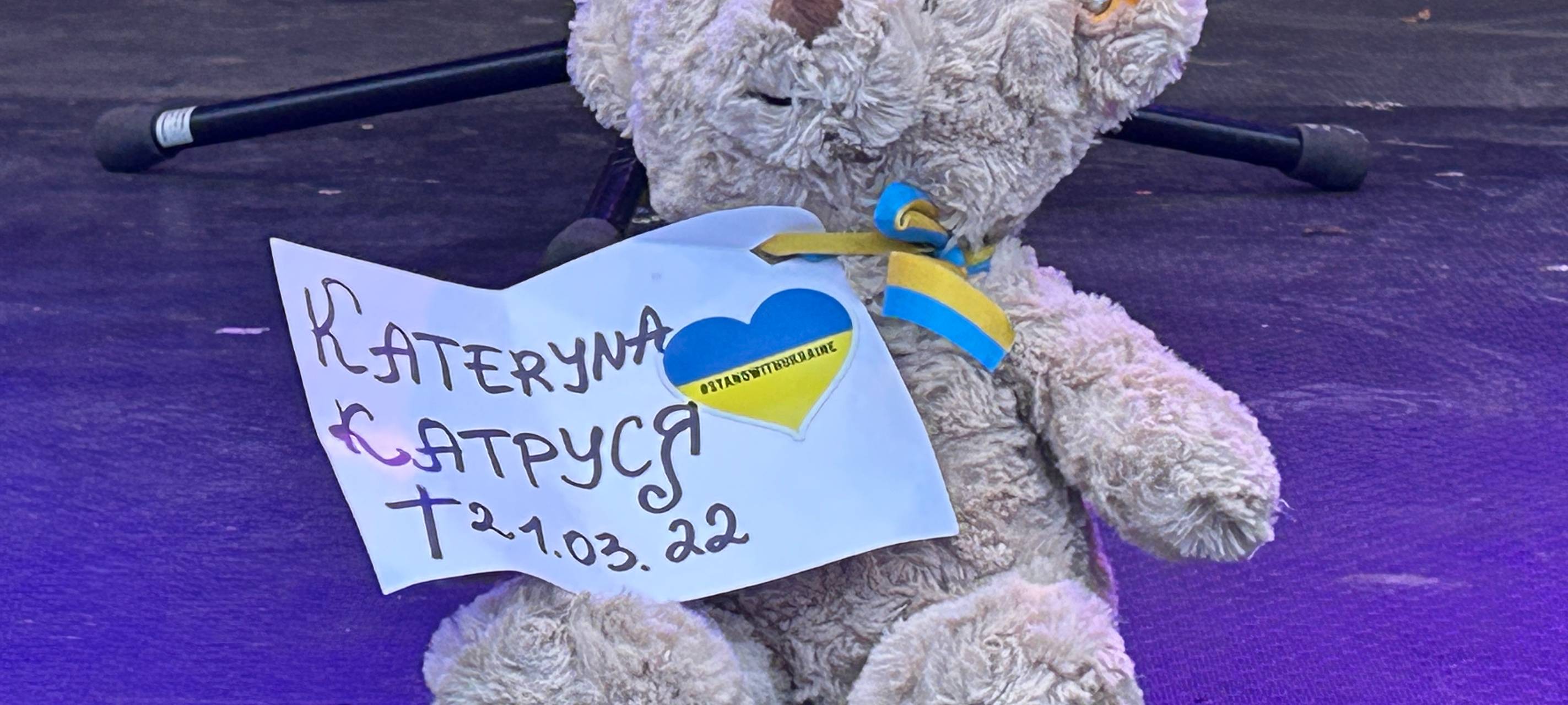 Gedenken am Jahrestag des Ukraine-Überfalls
