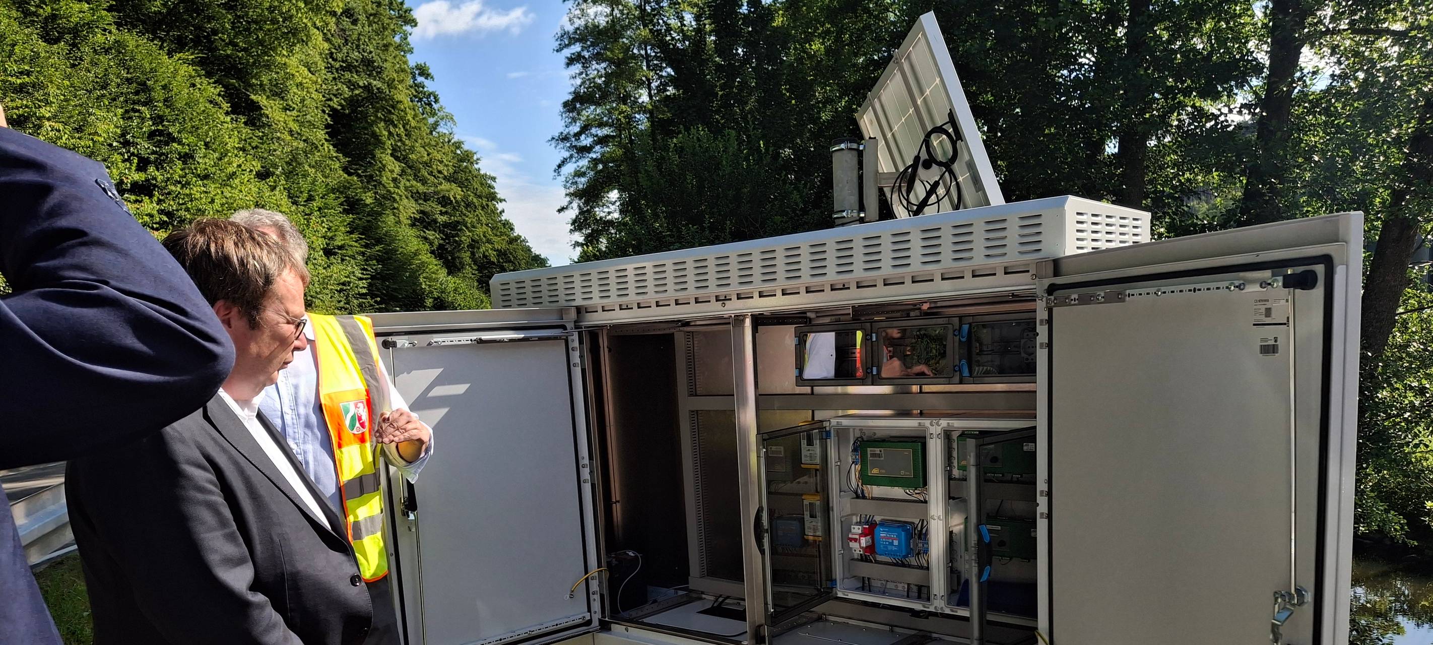 Neue Hochwasser-Meldestelle in Lindlar an der Sülz