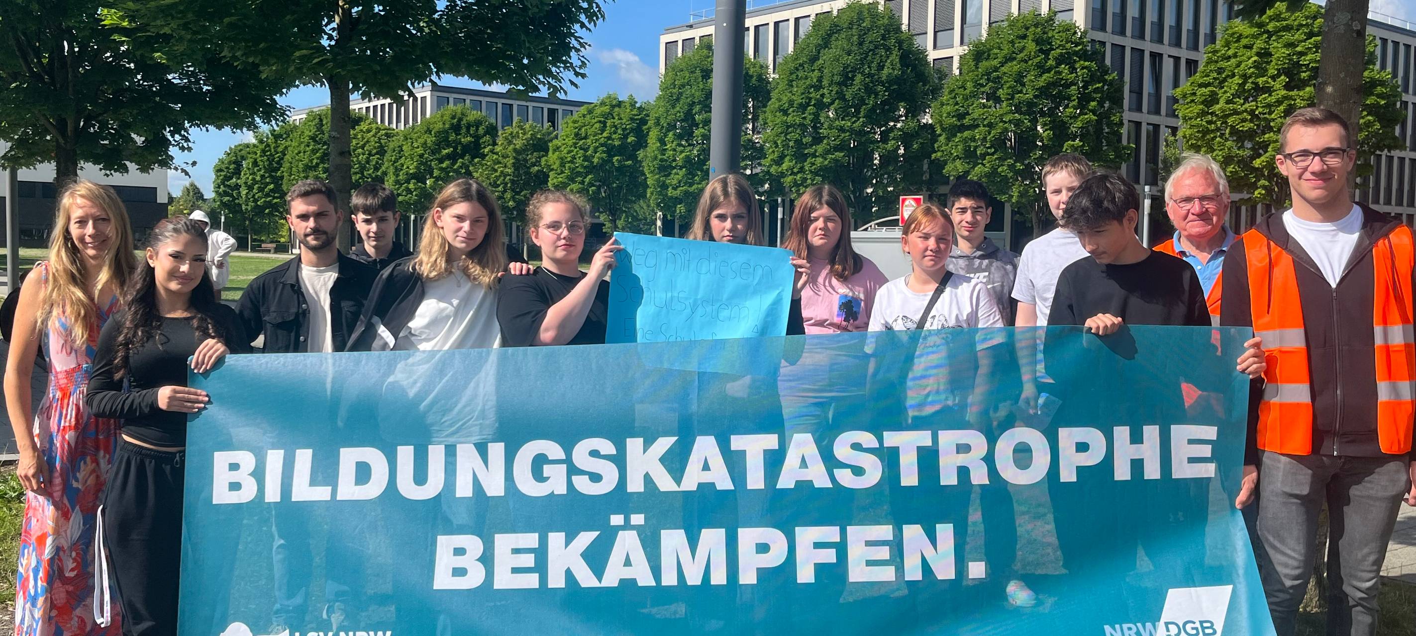Gummersbach: Schüler protestieren für bessere Bildung
