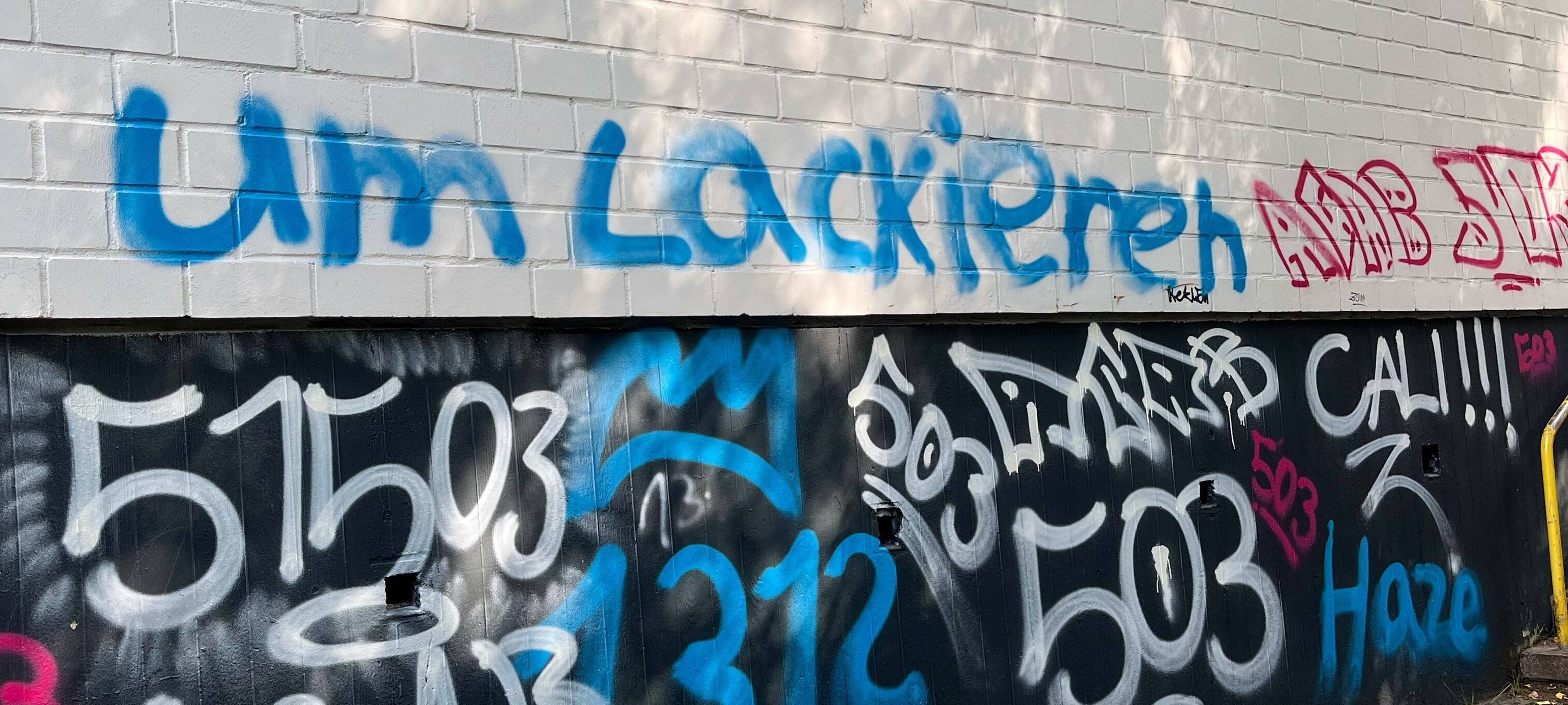 Zeugensuche nach Graffitis an Schule