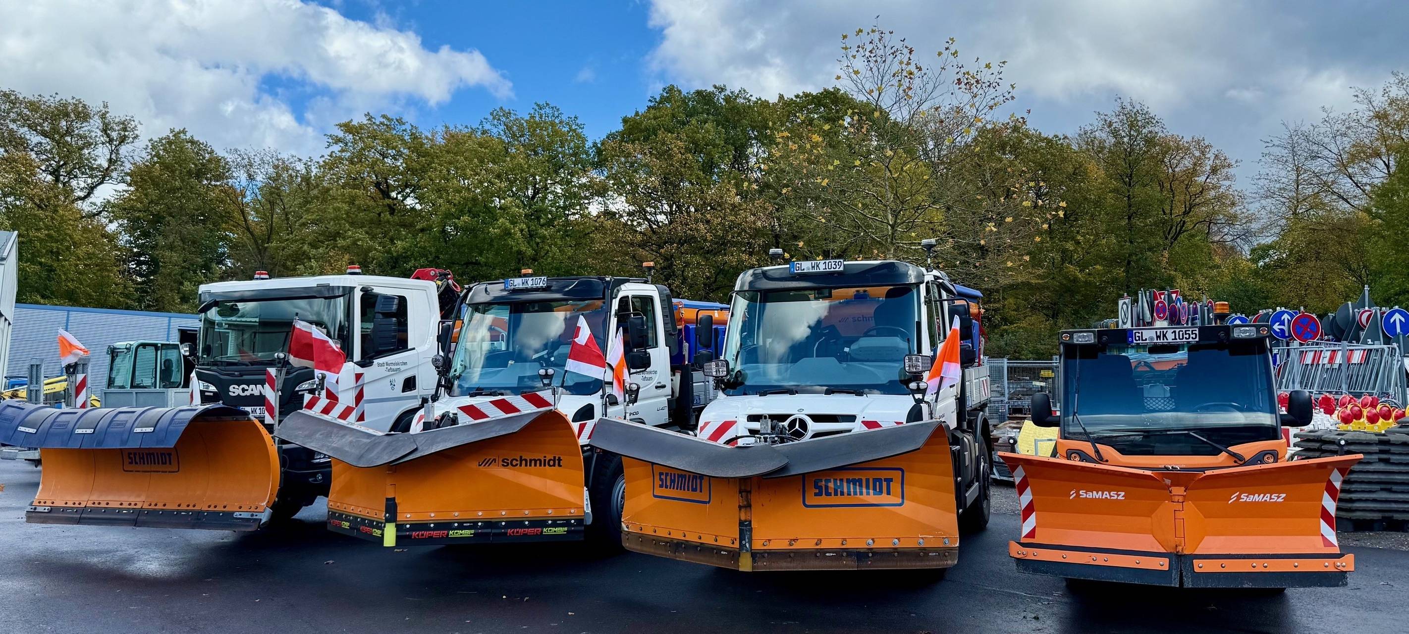 Kurzer Wintereinbruch: Winterdienste bestens gerüstet
