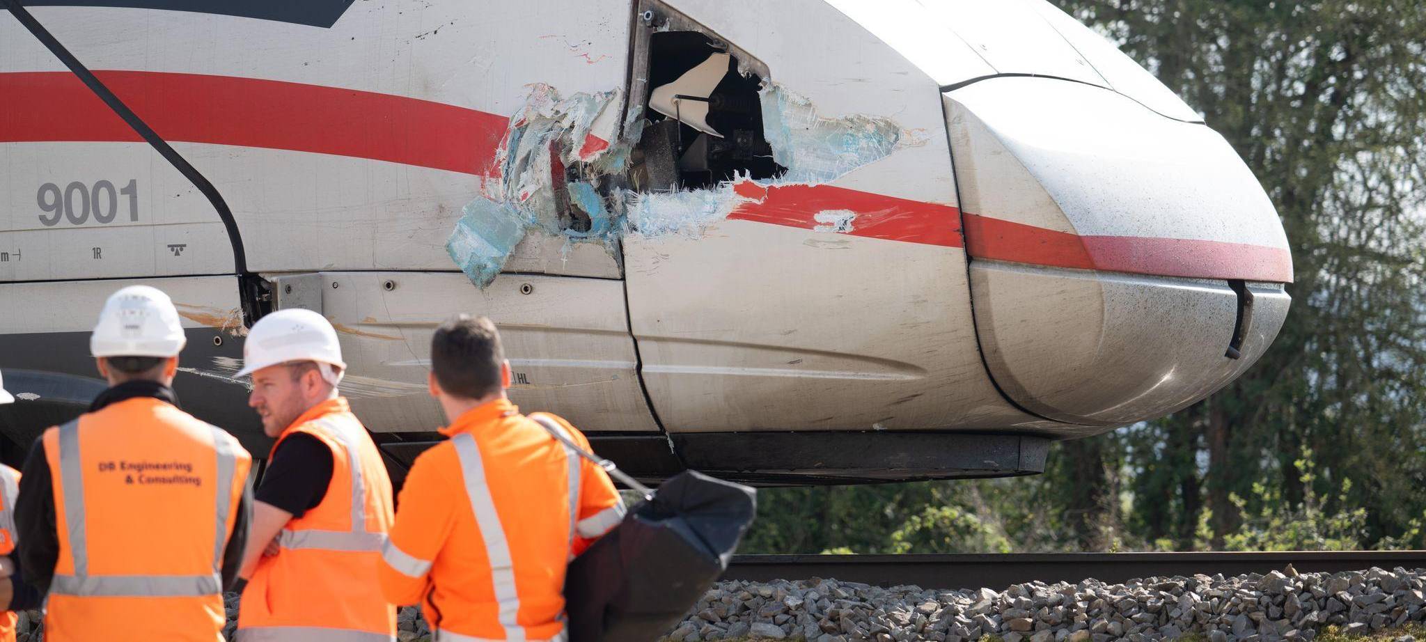 Baggerfahrer bei ICE-Unfall nahe Gelnhausen verletzt