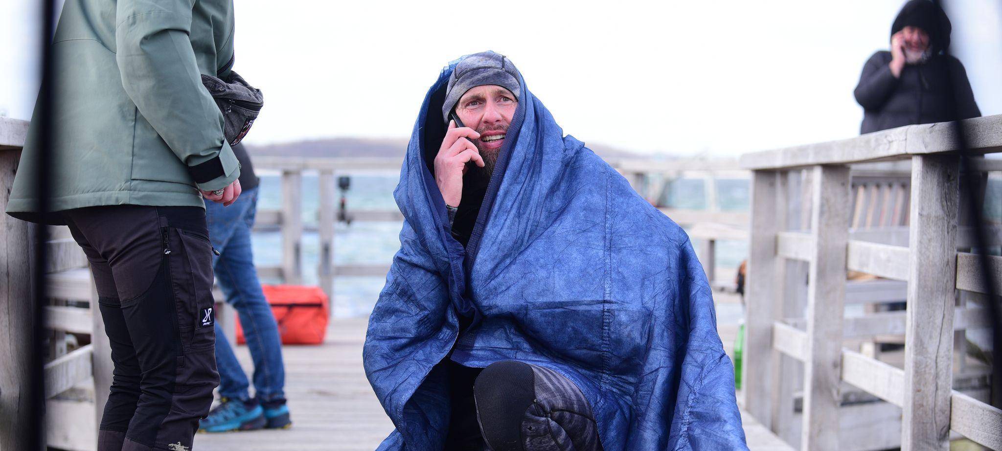 Wal an der Ostseeküste gestrandet