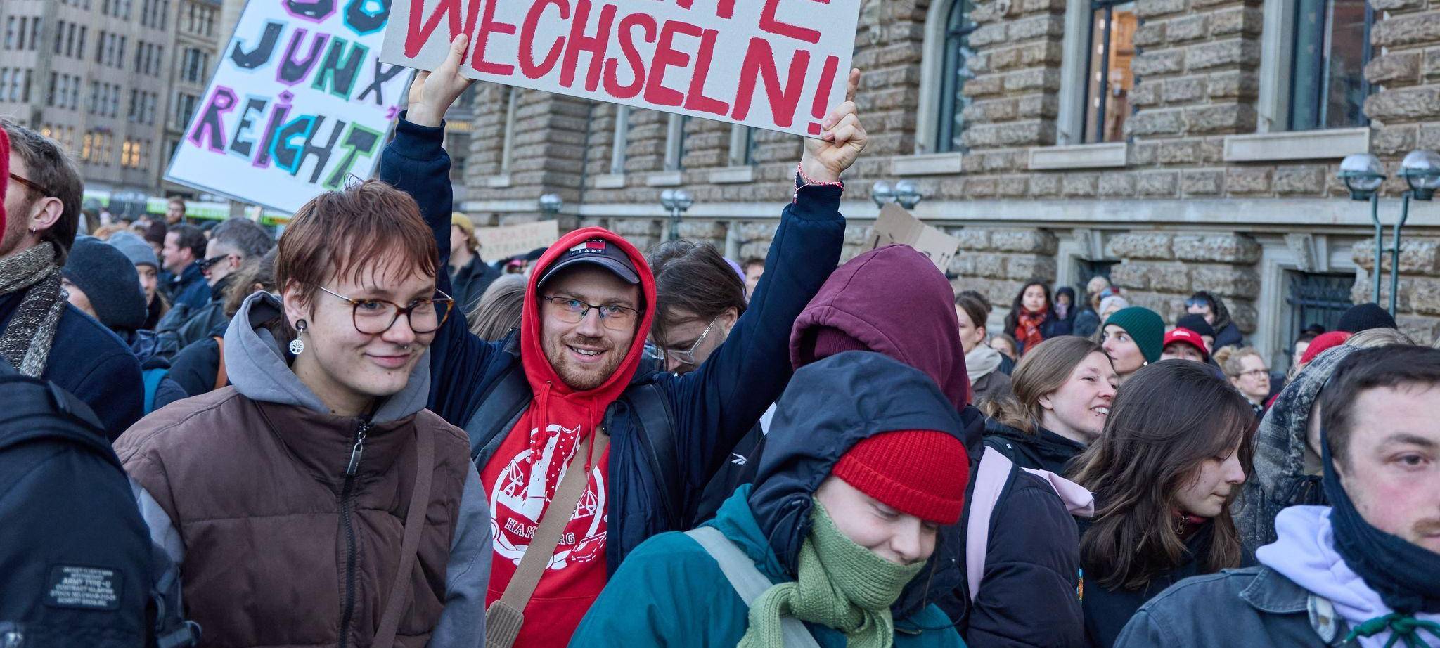 Demonstration gegen sexualisierte Gewalt gegen Frauen