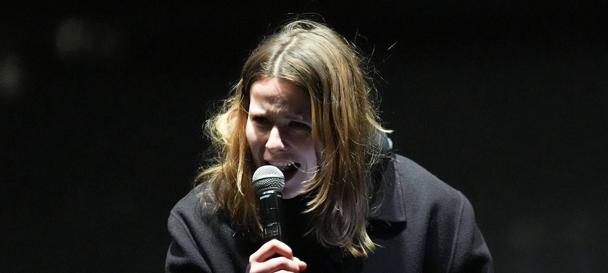 Demonstration gegen sexualisierte Gewalt gegen Frauen