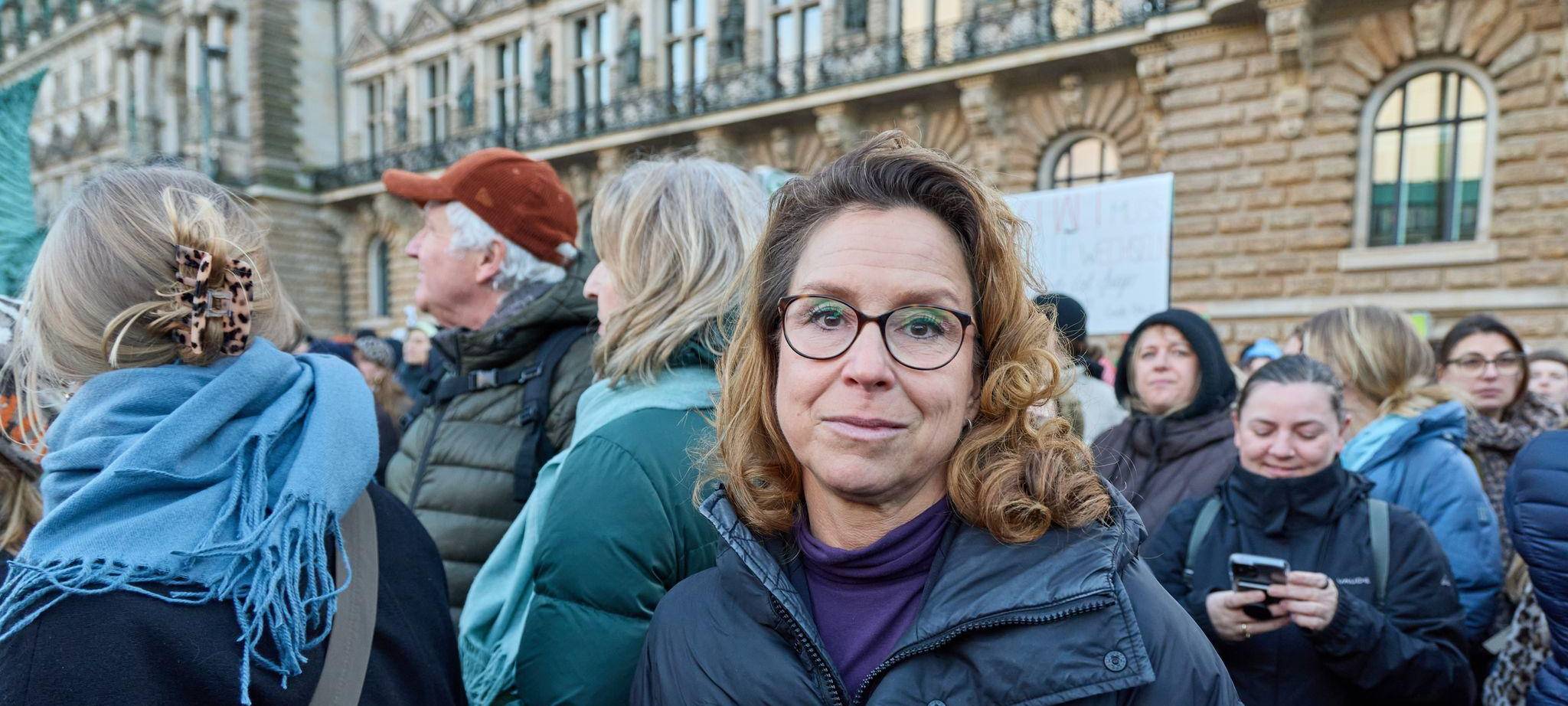 Demonstration gegen sexualisierte Gewalt gegen Frauen