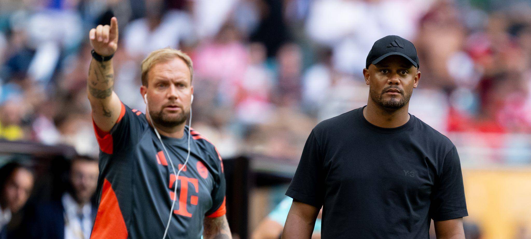 Aaron Danks (l) und Vincent Kompany