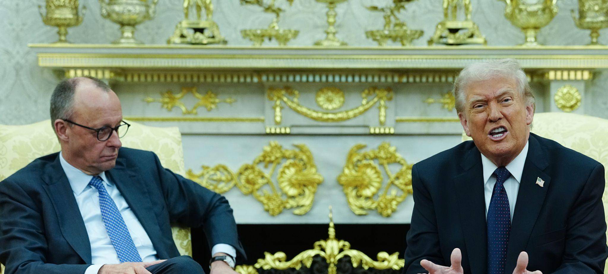 US-Präsident Trump und Bundeskanzler Merz.