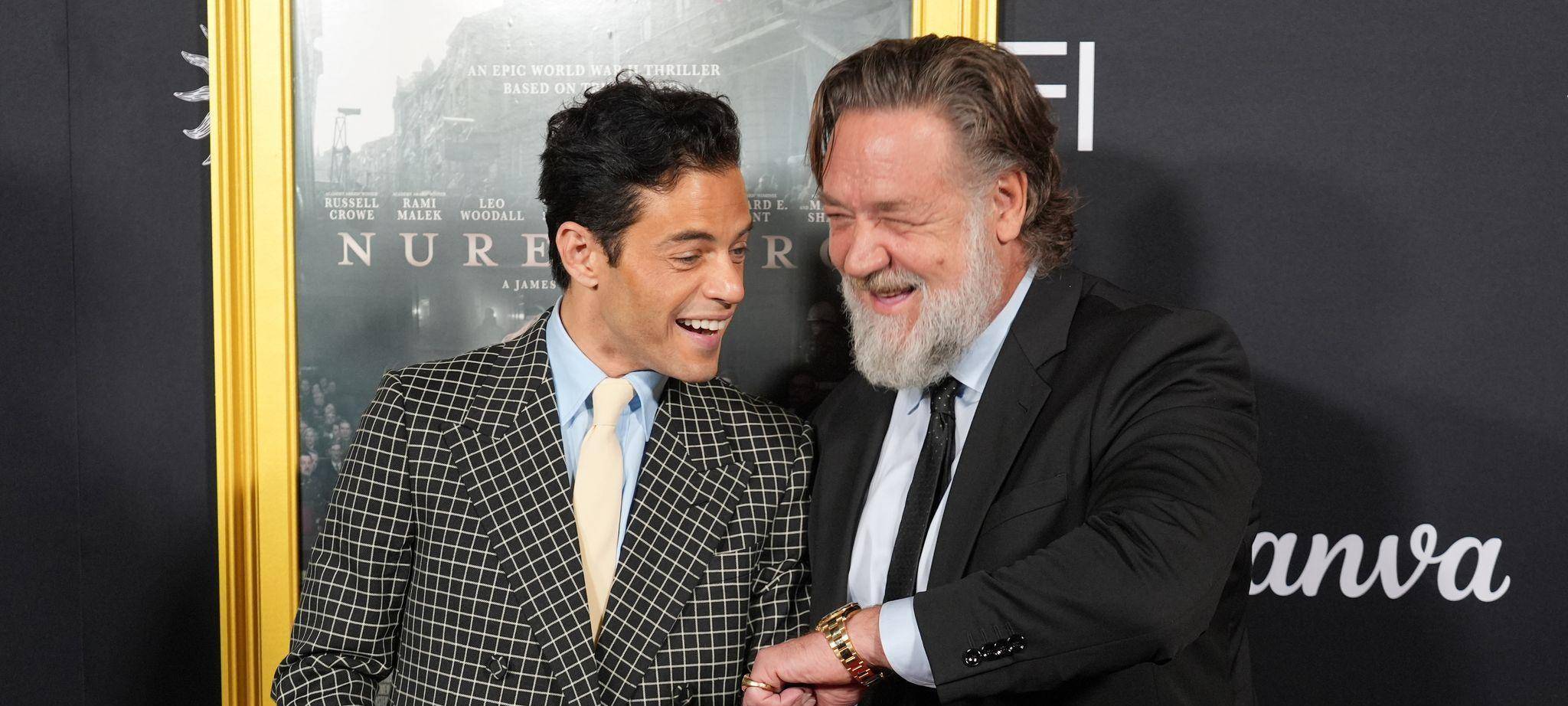 Rami Malek (l) und Russell Crowe