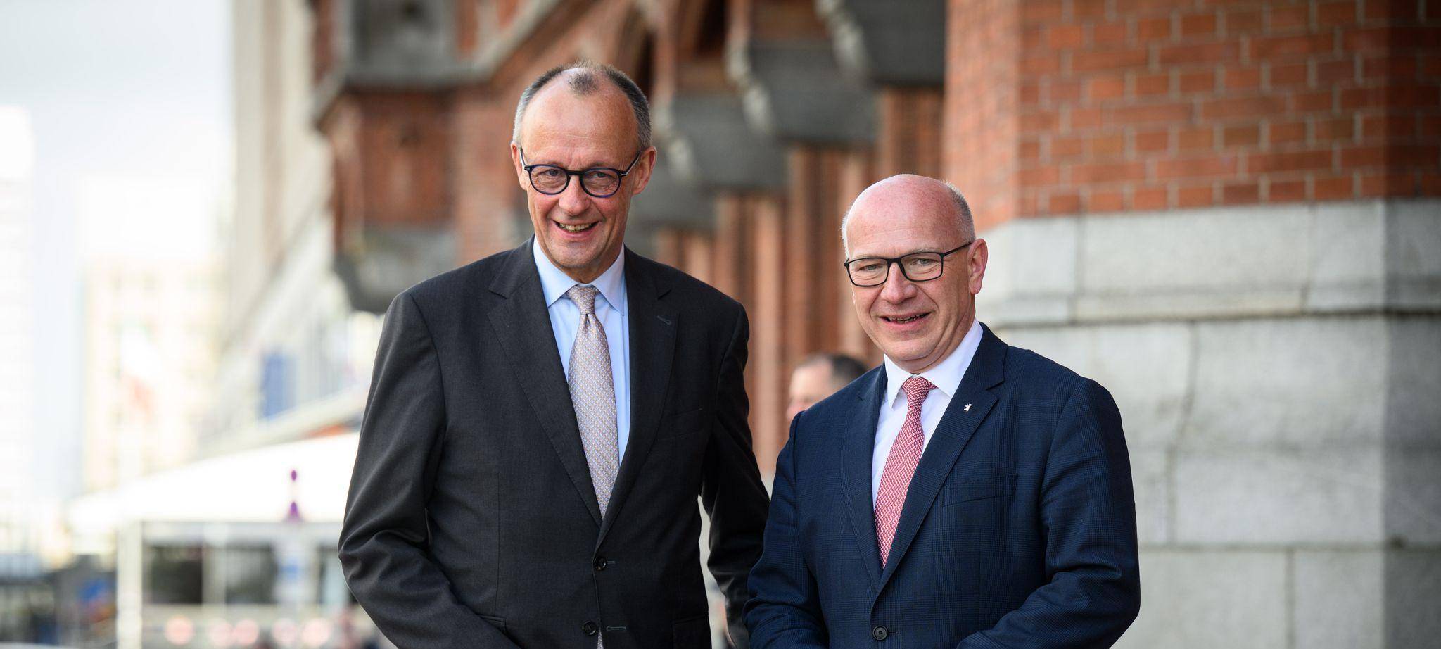 Friedrich Merz und Kai Wegner