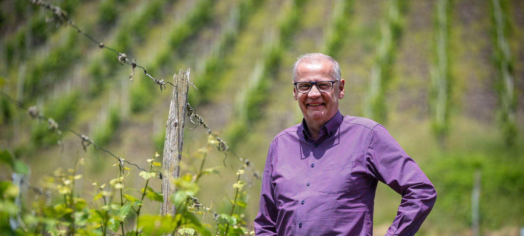 Günther Jauch auf seinem Weingut