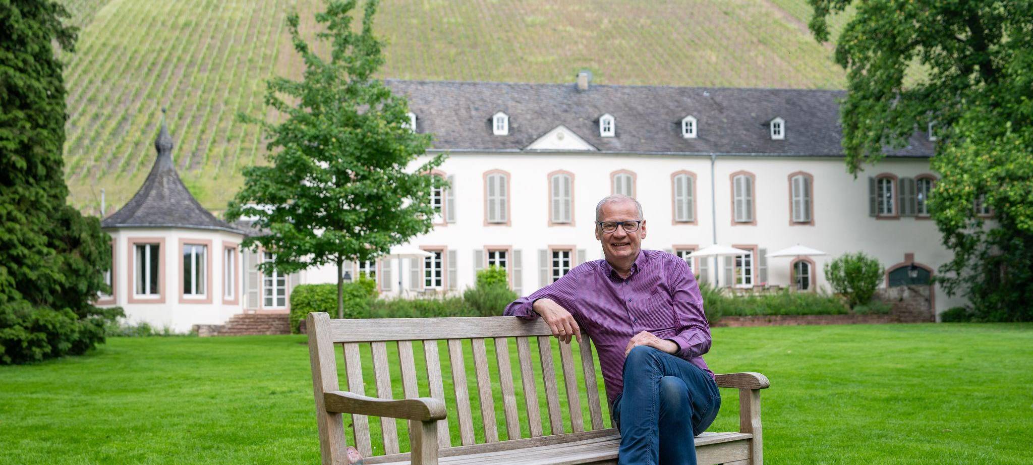 Günther Jauch auf seinem Weingut