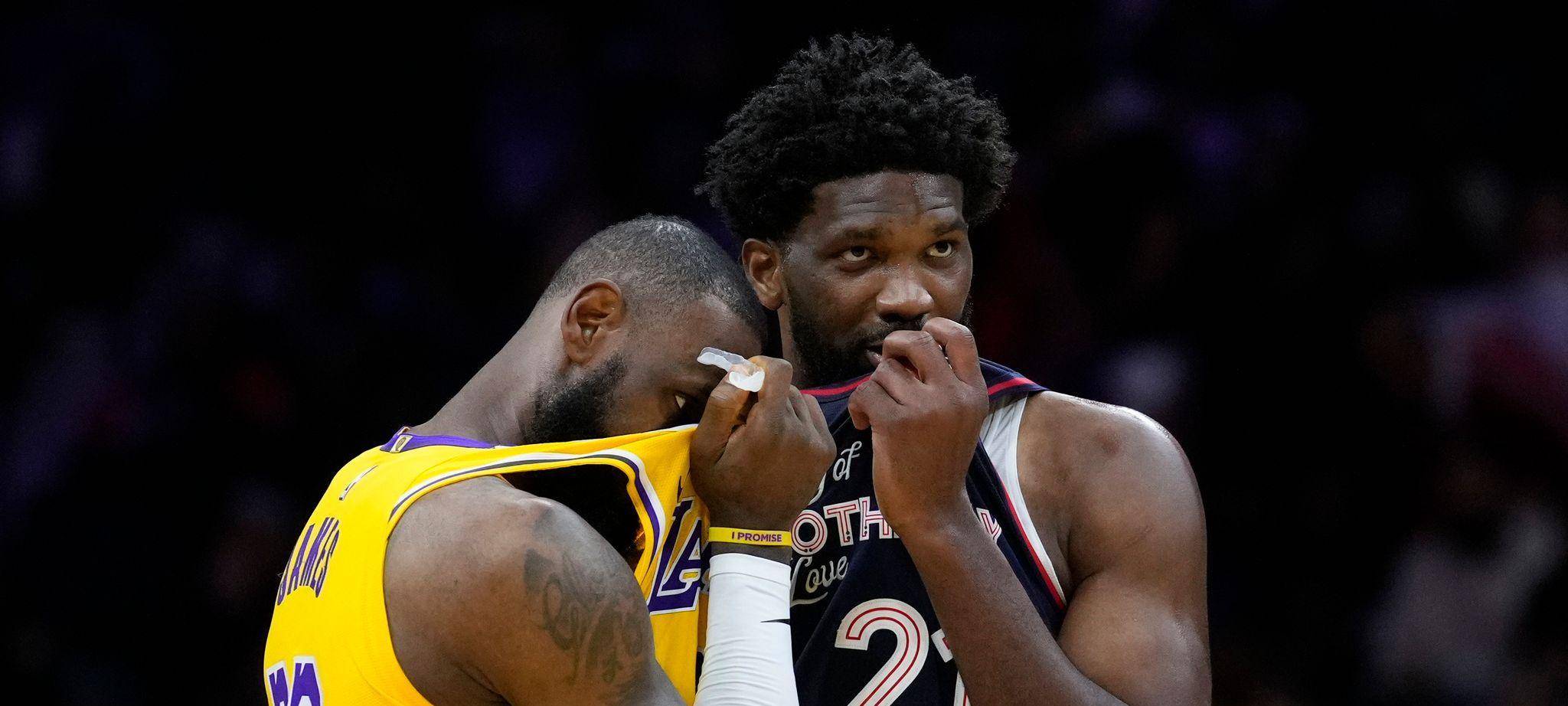 LeBron James und Joel Embiid