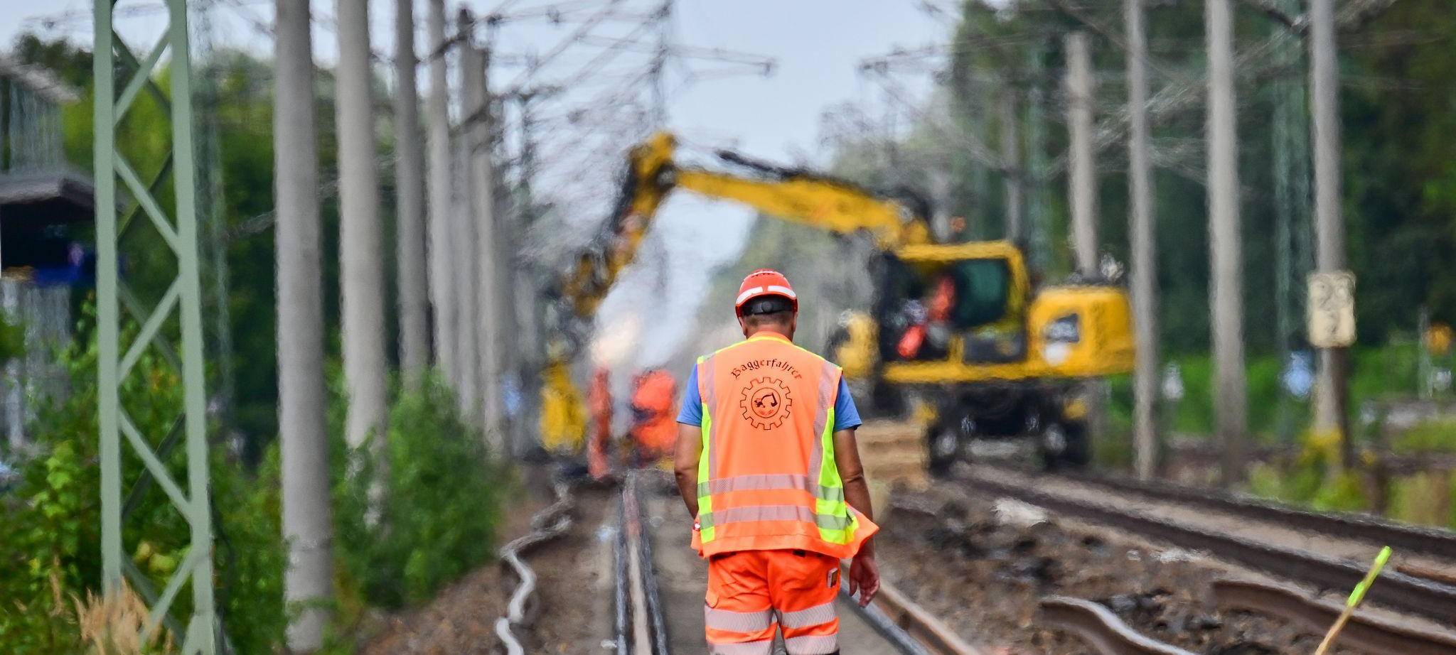 Bauarbeiten bei der Bahn