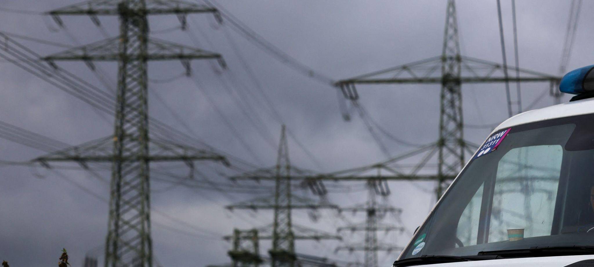 Polizeieinsatz am Kraftwerk Weisweiler