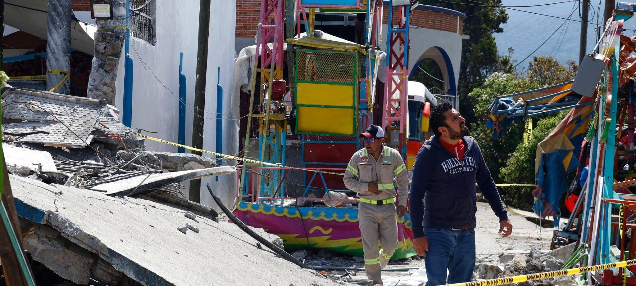 Explosion von Feuerwerkskörpern vor einem Patronatsfest in Mexiko