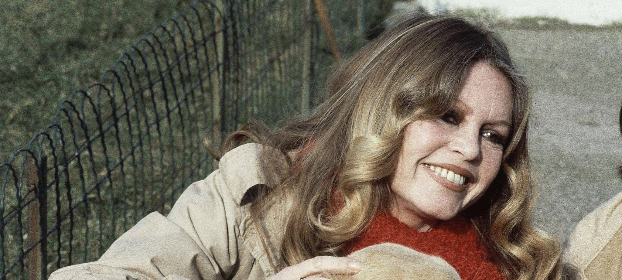 Brigitte Bardot mit Hund