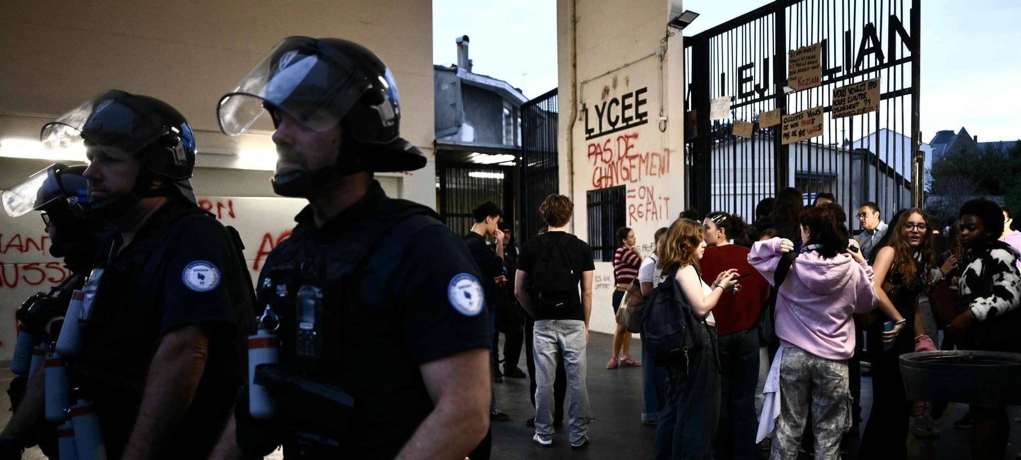 Schulproteste in Frankreich
