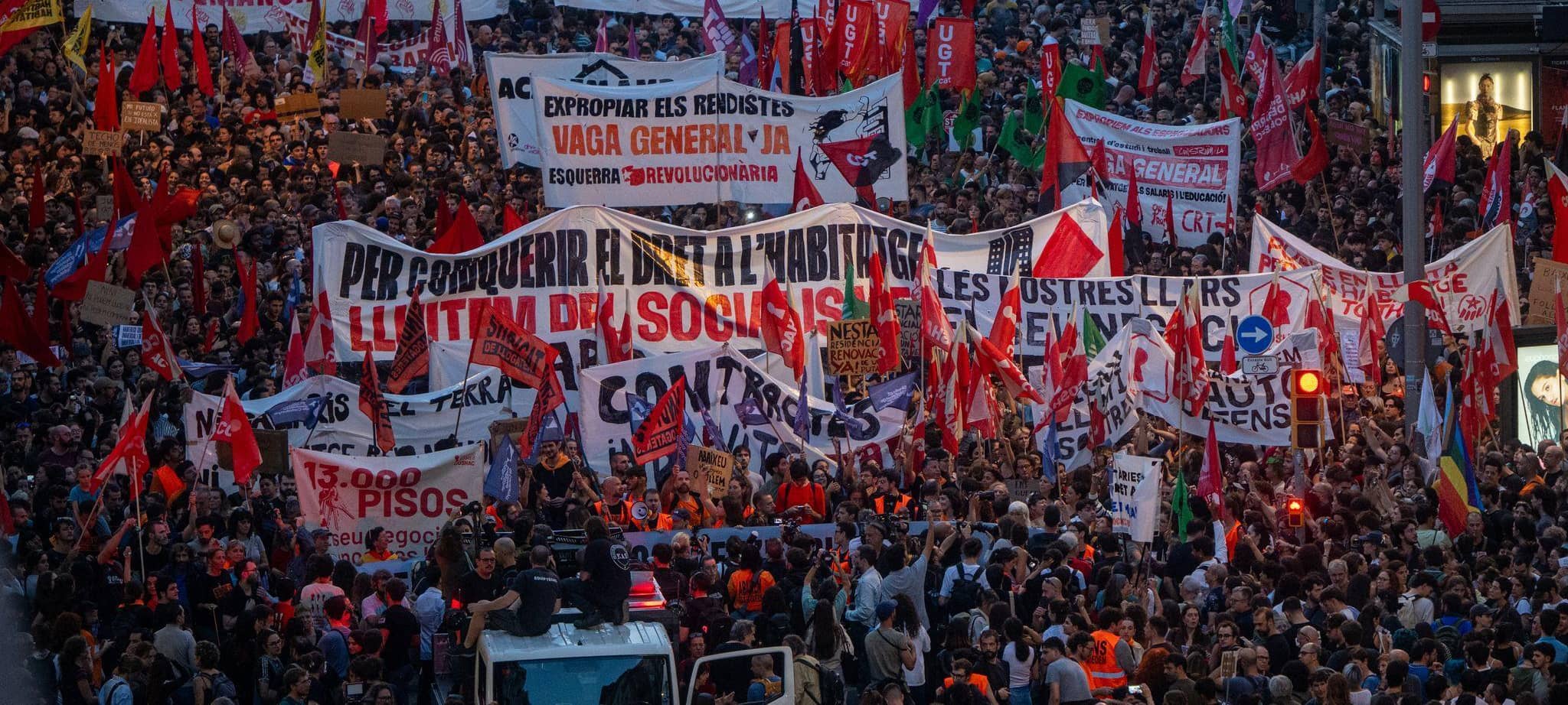 Protest gegen Wohnungsnot in Spanien