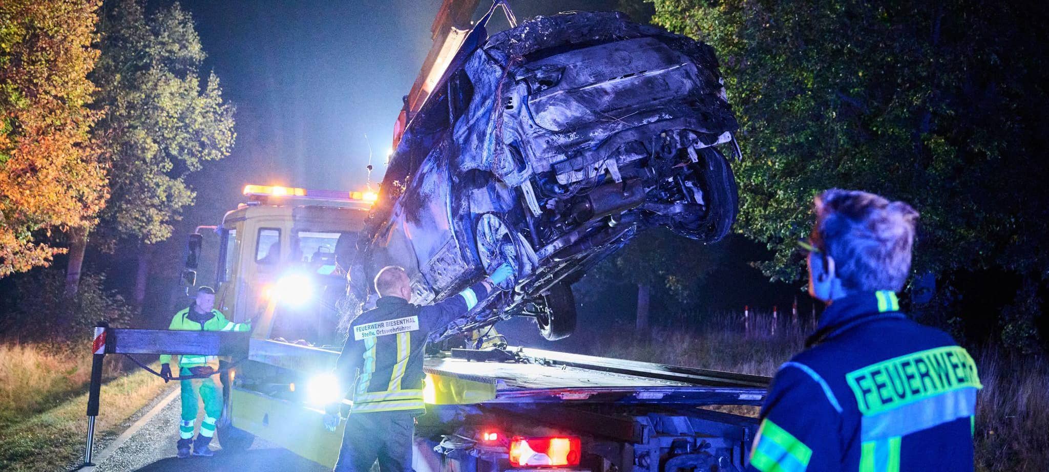 Tote bei Unfall auf Landesstraße in Brandenburg