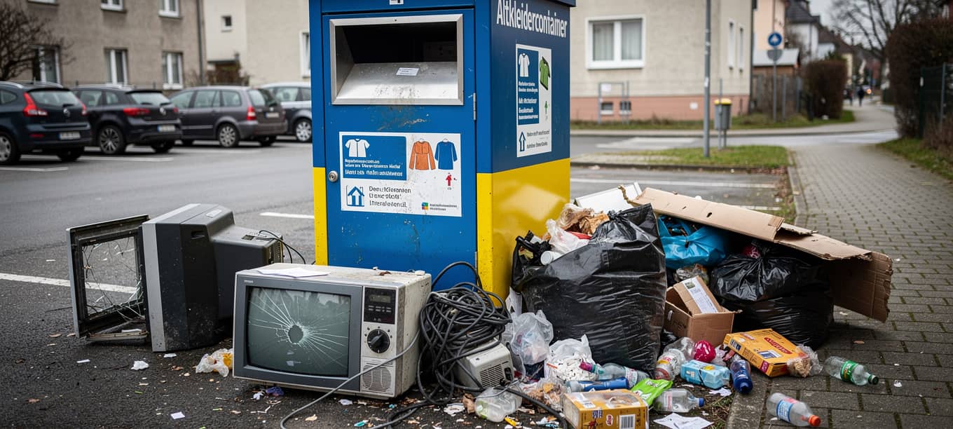 Aus für Überwachungs-Kameras an Altkleider-Containern