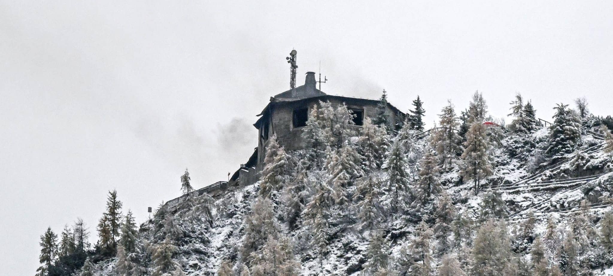 Kehlsteinhaus nach Großbrand schwer zerstört