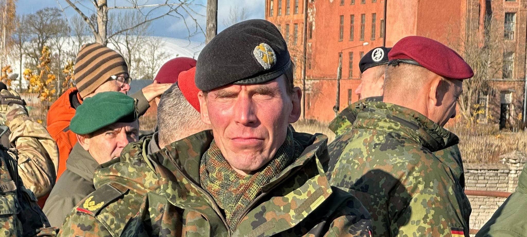 Generalleutnant Freuding in Narva/Estland