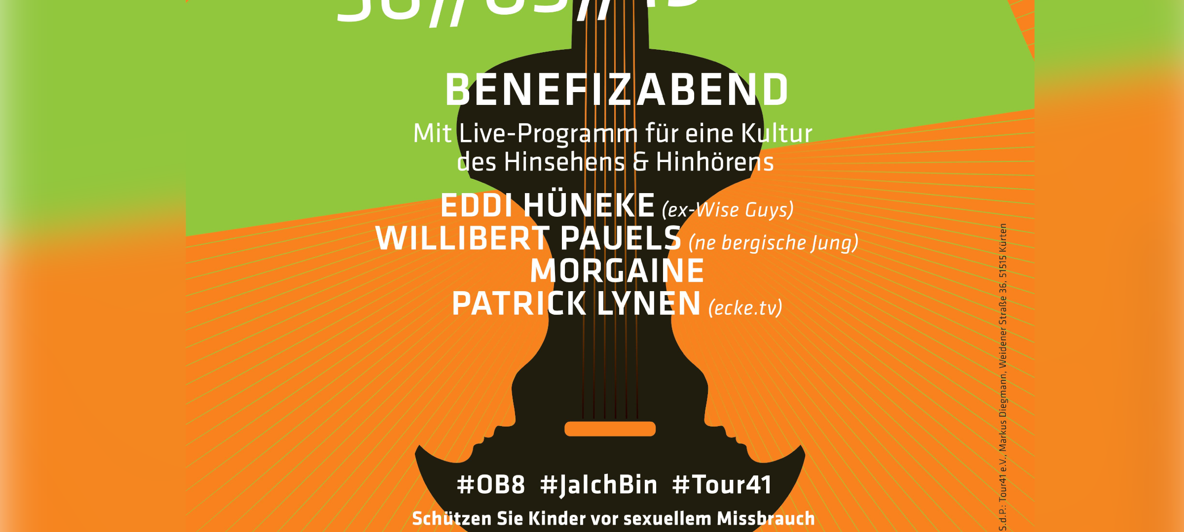 Tour41 e.V. Benefizabend Poster Flyer