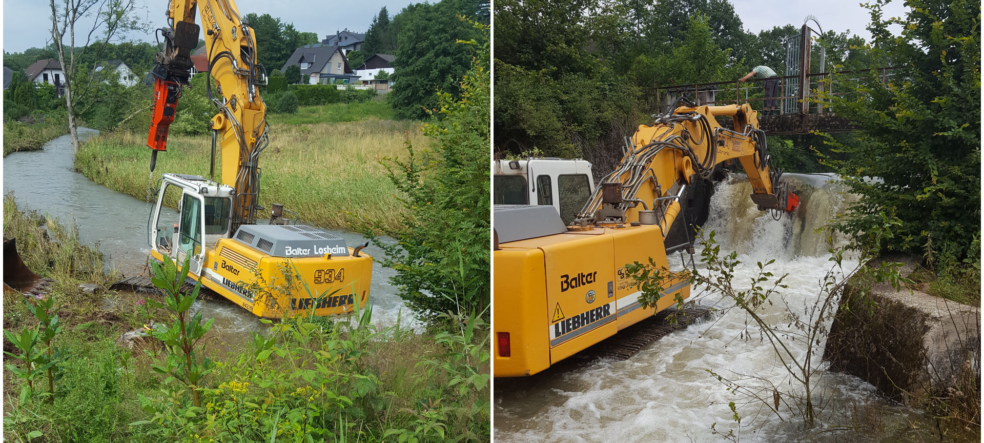Wehr am Beverteich abgerissen