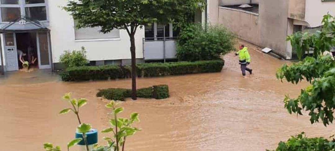 Starkregen Odenthaler Straße Foto privat